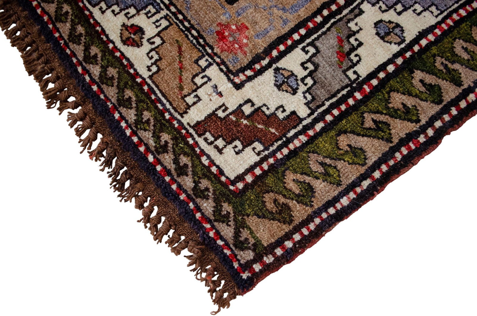 1960s Hand Knotted Turkish Rug Tribal Pure Natural Wool Large Area Rug - 12