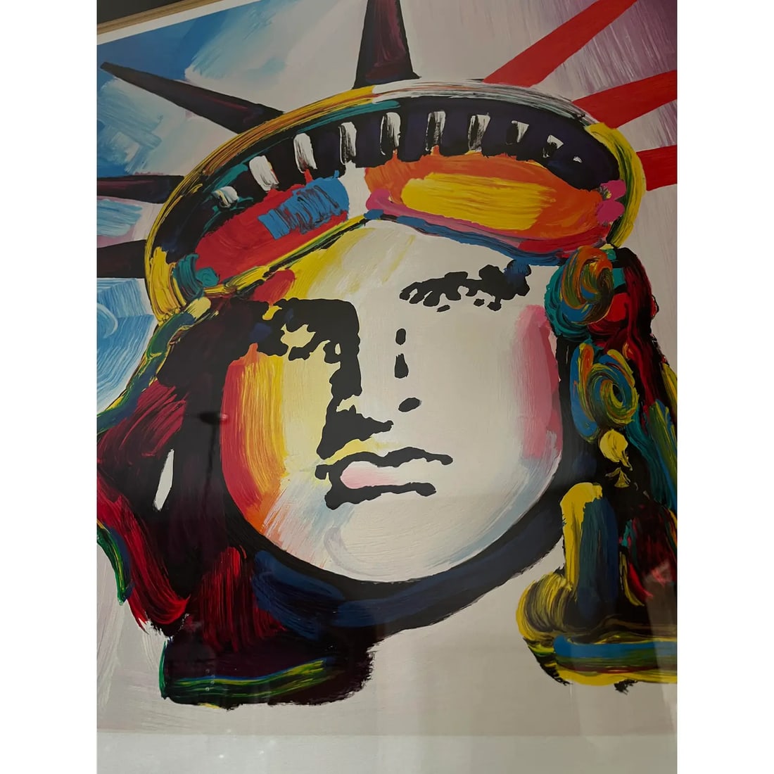 Late 20th Century Peter Max, "Liberty Head" Serigraph Ini Color, Signed - 4