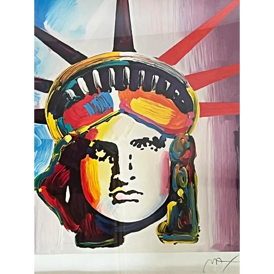 Late 20th Century Peter Max, "Liberty Head" Serigraph Ini Color, Signed - 7