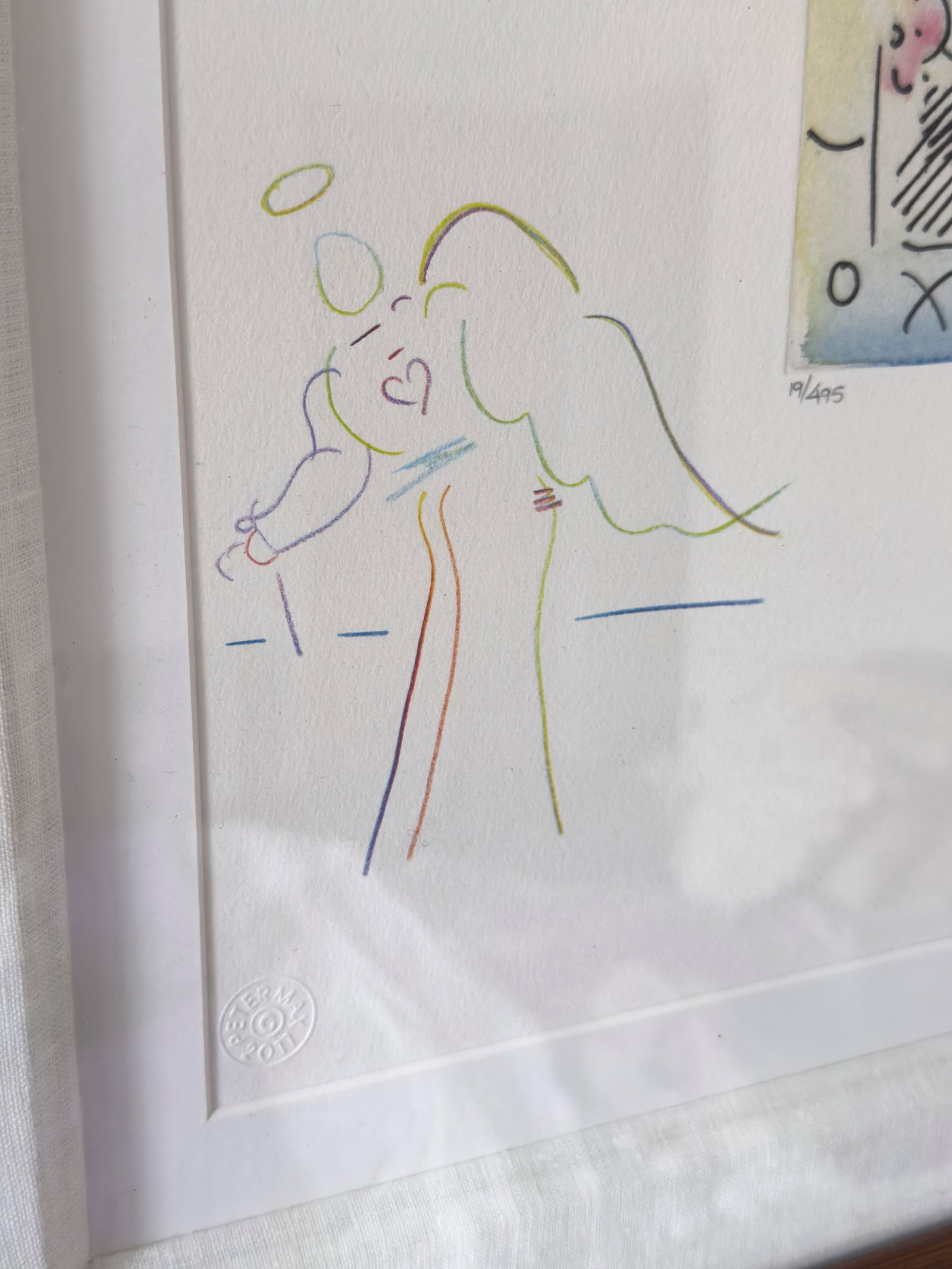 Late 20th Century Peter Max "Mona Lisa" Hand-Colored Etching With Remarques, Signed Limited Edition - 14