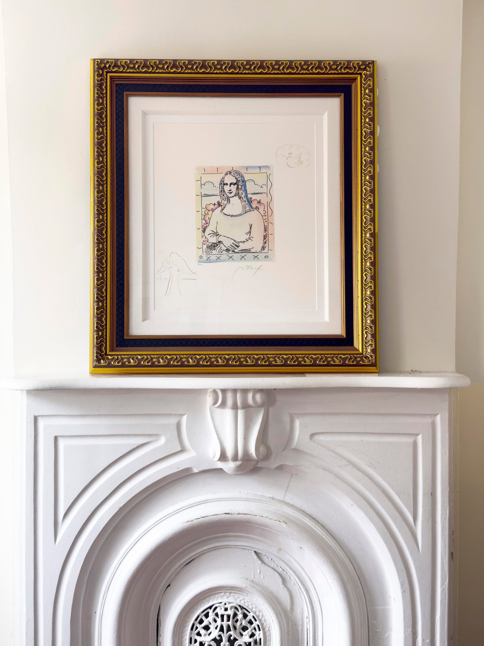 Late 20th Century Peter Max "Mona Lisa" Hand-Colored Etching With Remarques, Signed Limited Edition - 15