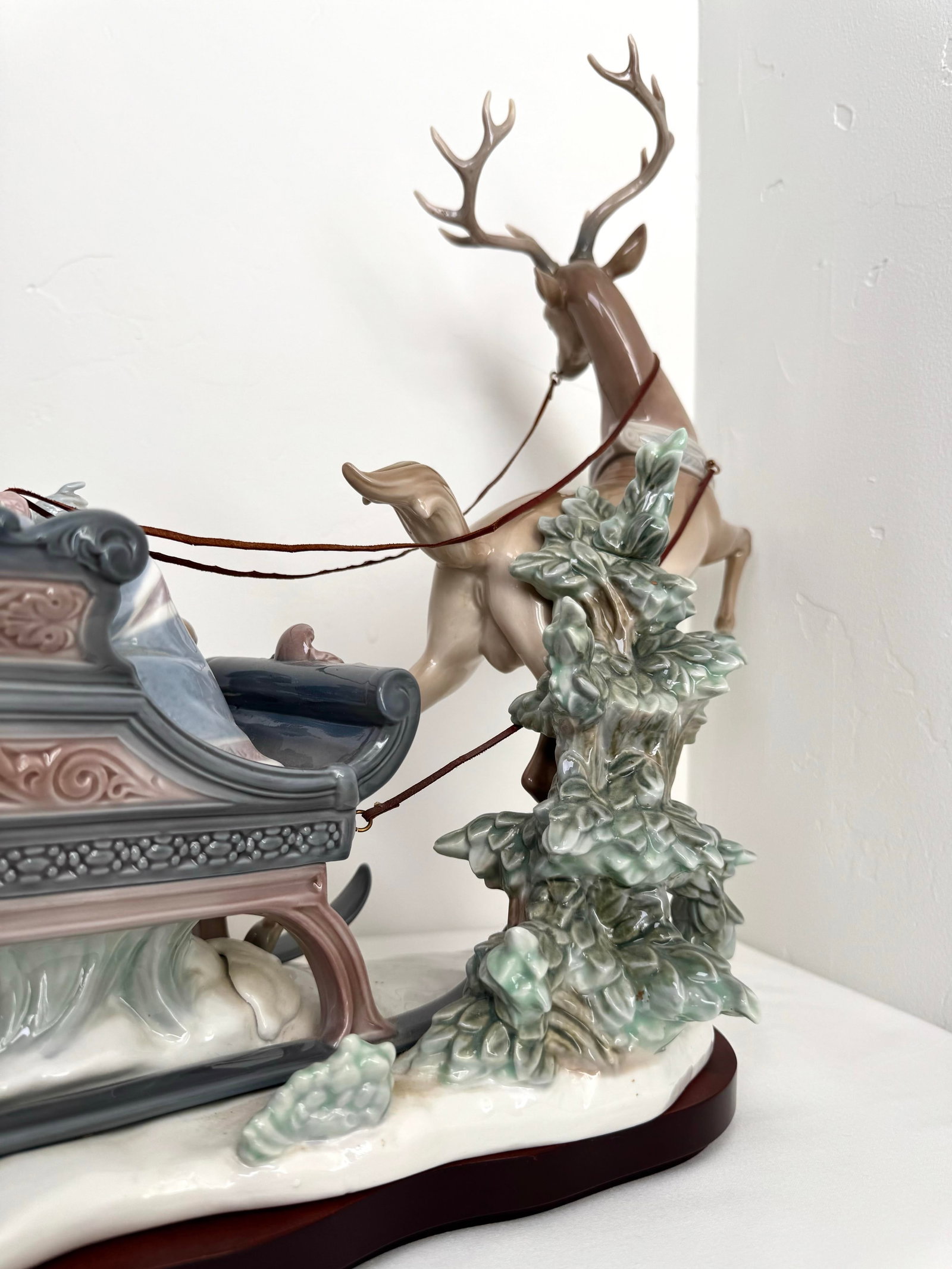 LladrÃ³ "Winter Wonderland" #1429 – Rare Christmas Reindeer & Sleigh Figurine - 10