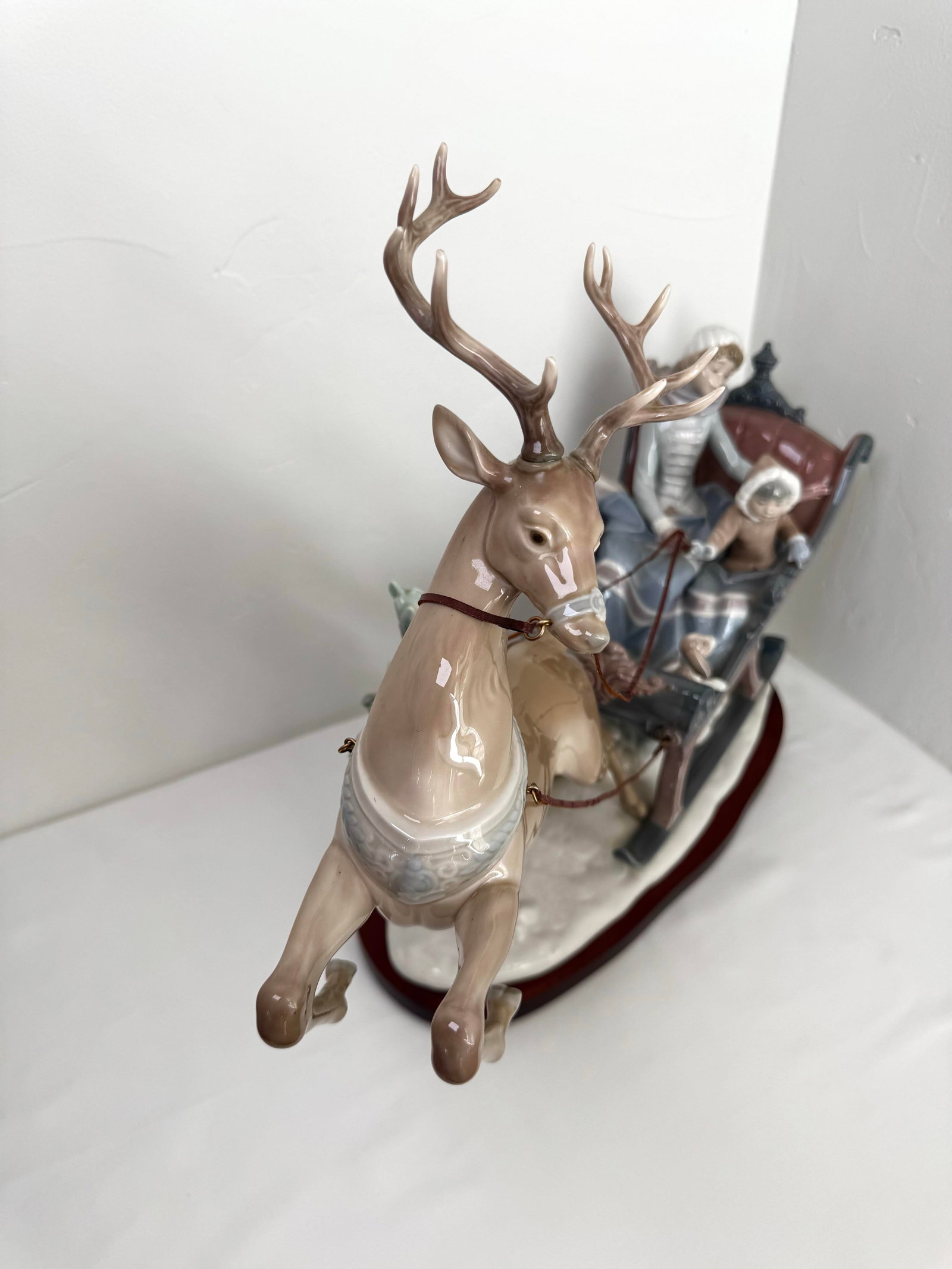 LladrÃ³ "Winter Wonderland" #1429 – Rare Christmas Reindeer & Sleigh Figurine - 3