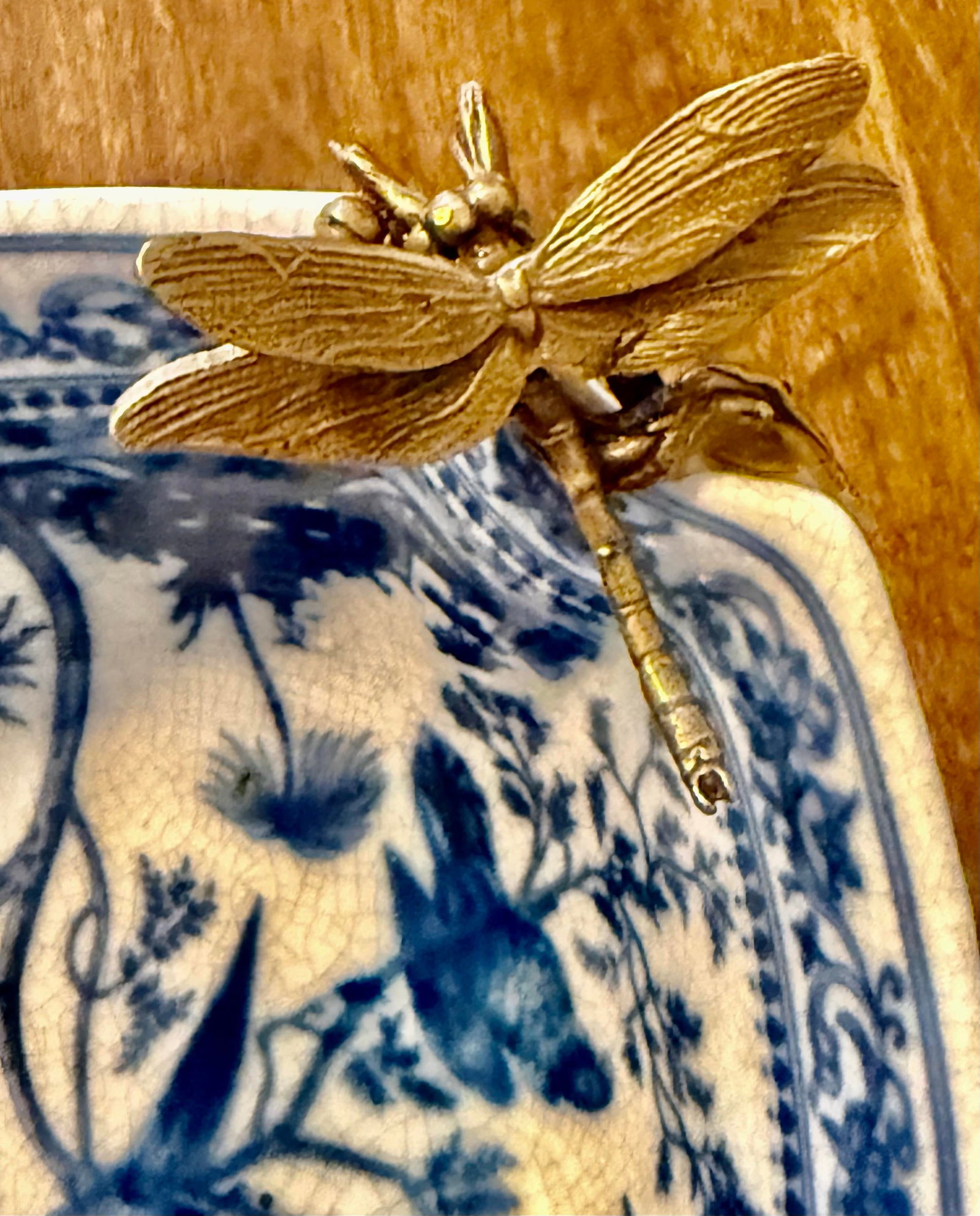 Royal Copenhagen Dragonfly Ormolu Bowl - 10