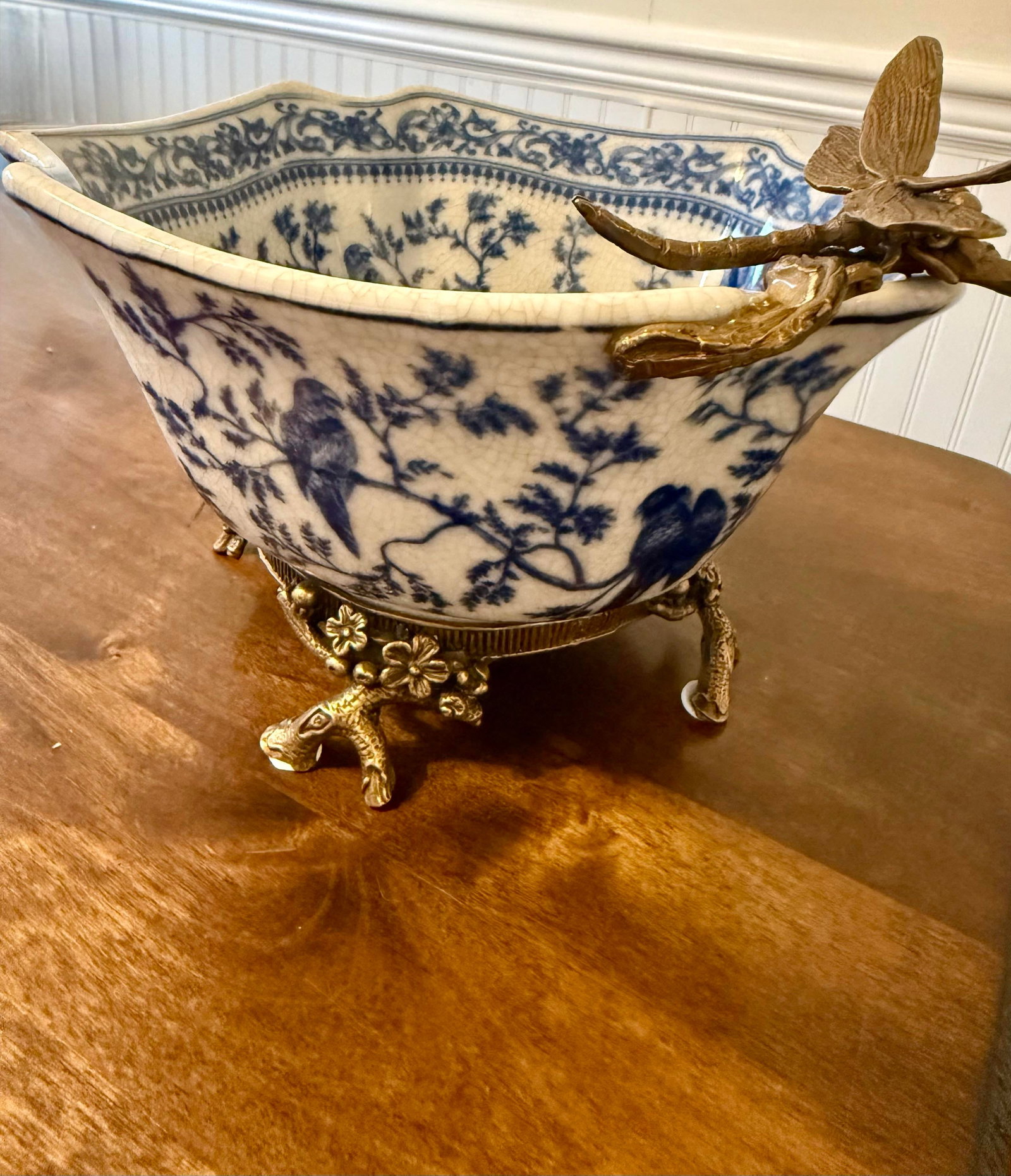 Royal Copenhagen Dragonfly Ormolu Bowl - 4