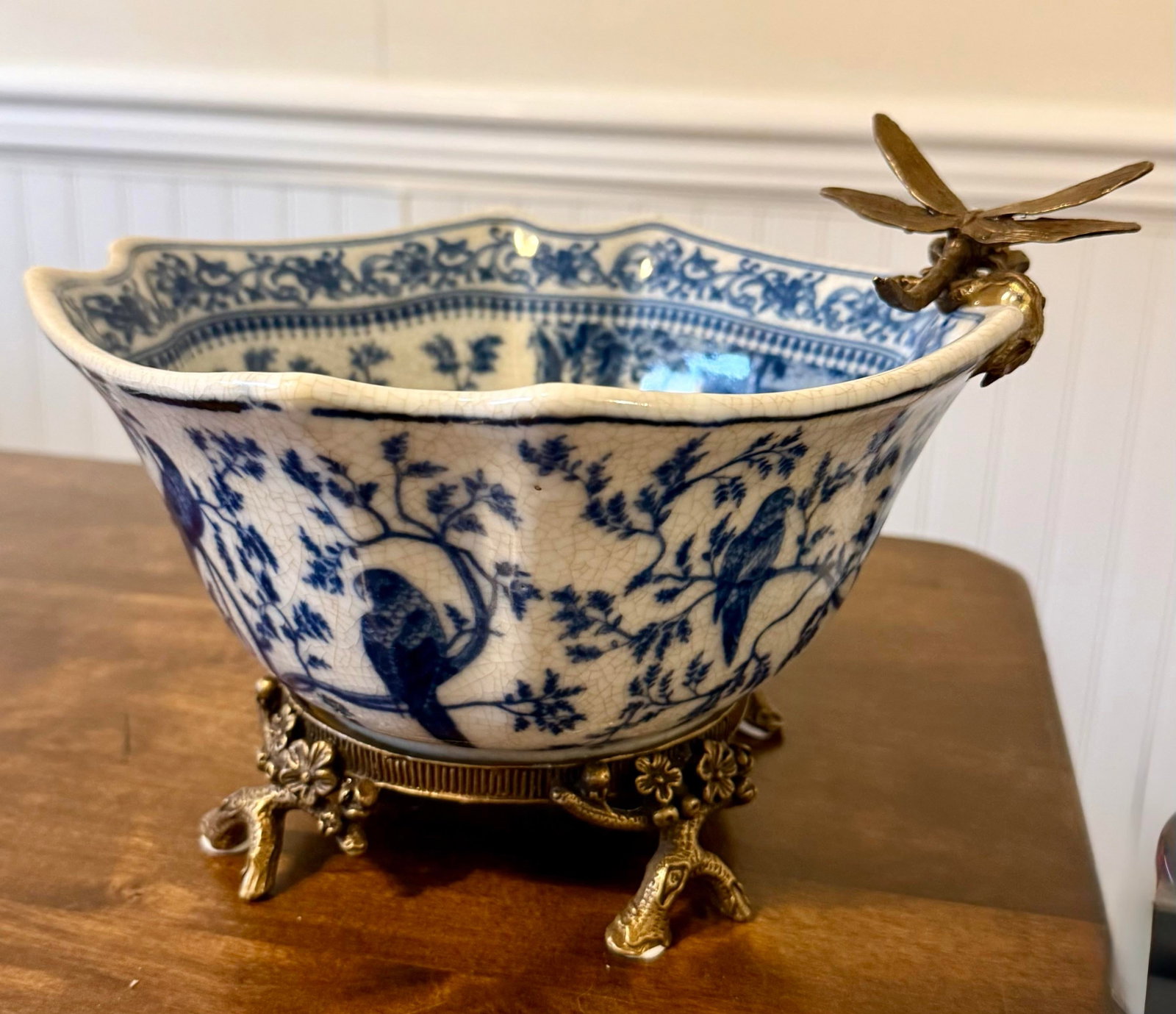 Royal Copenhagen Dragonfly Ormolu Bowl - 6