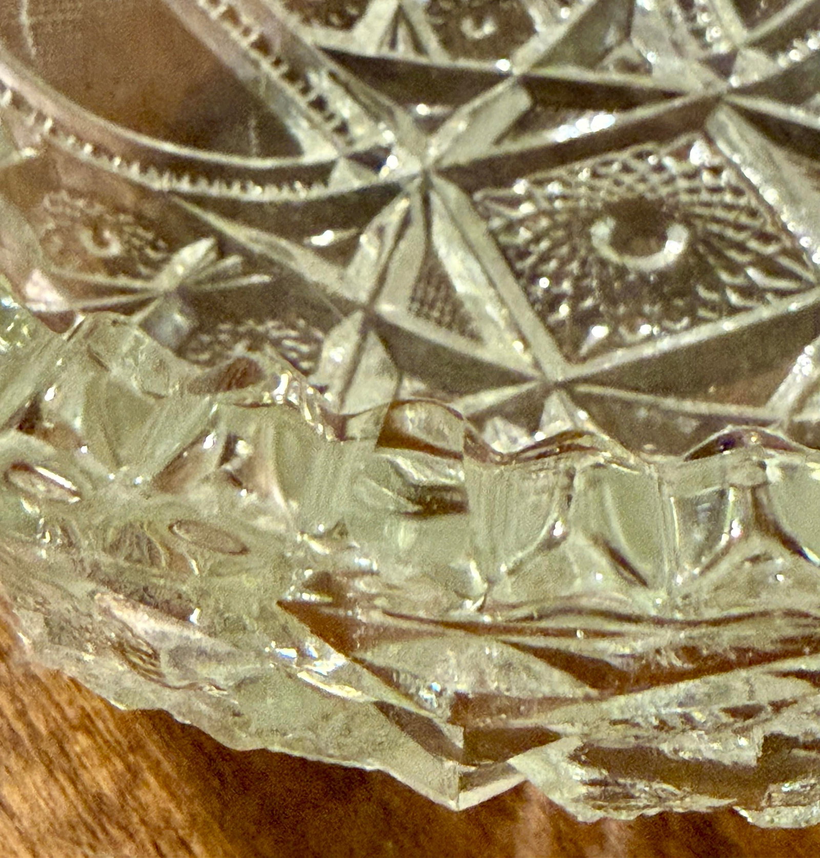 American Brilliant Cut Glass Bowl - 12