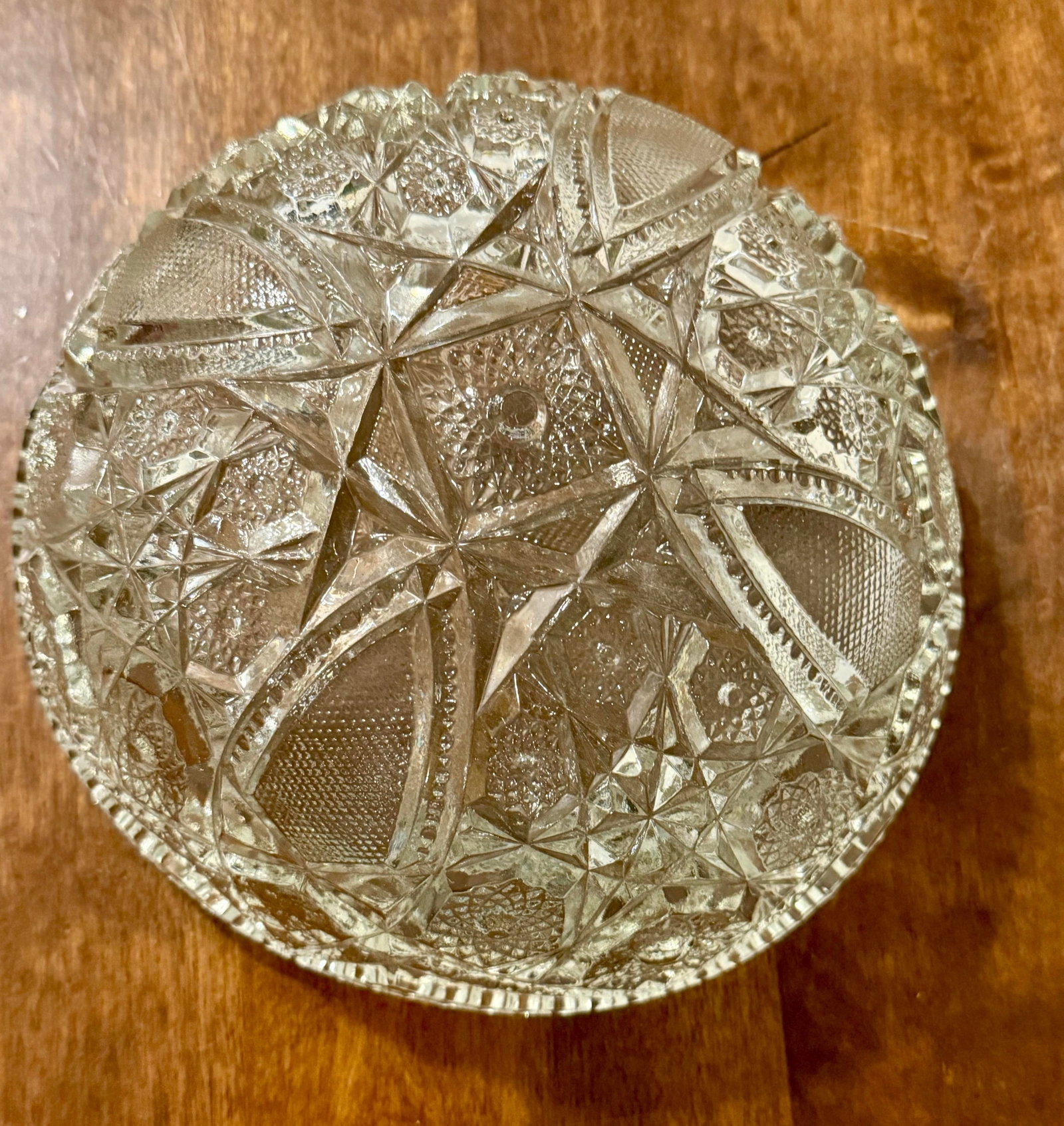 American Brilliant Cut Glass Bowl - 3