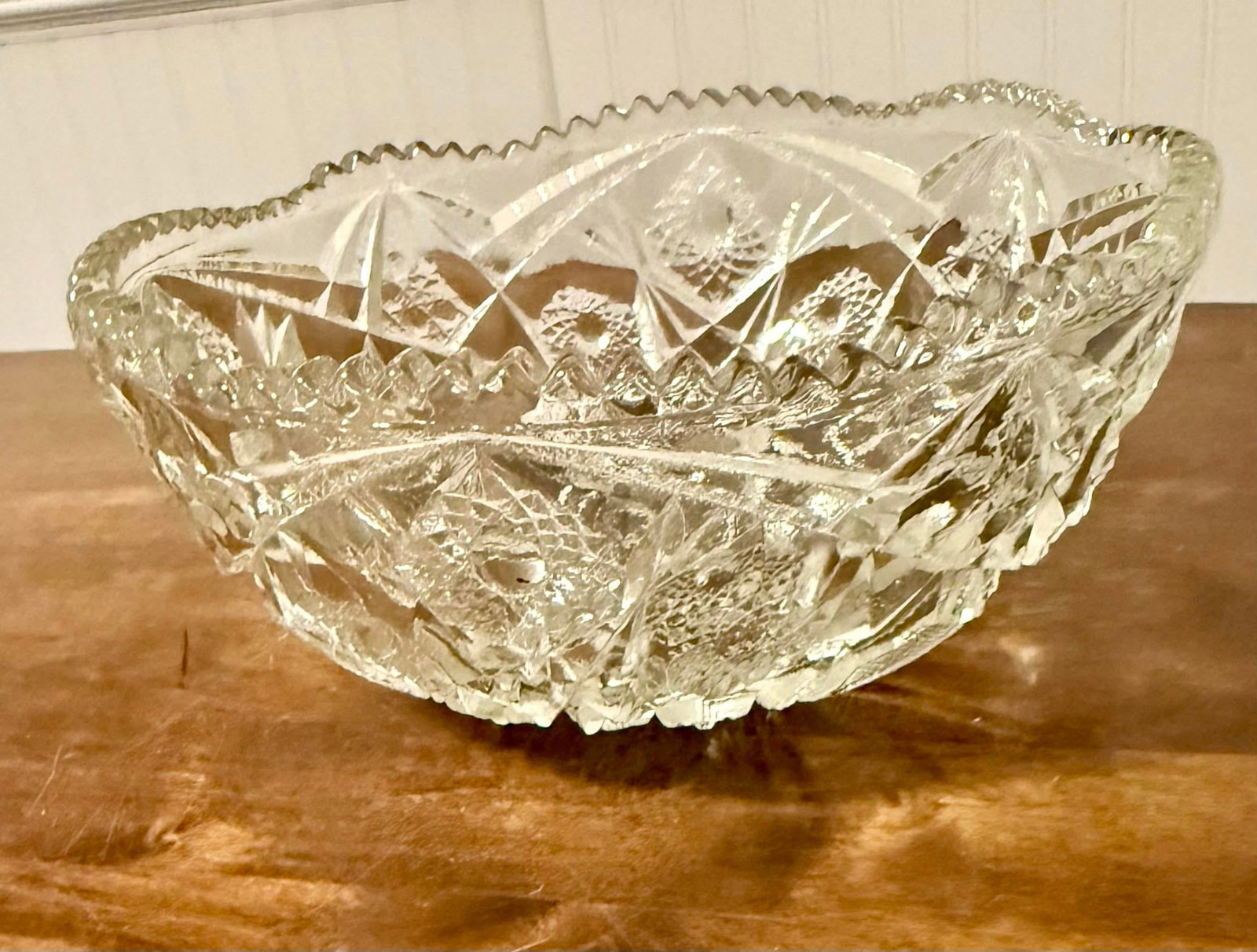 American Brilliant Cut Glass Bowl - 4