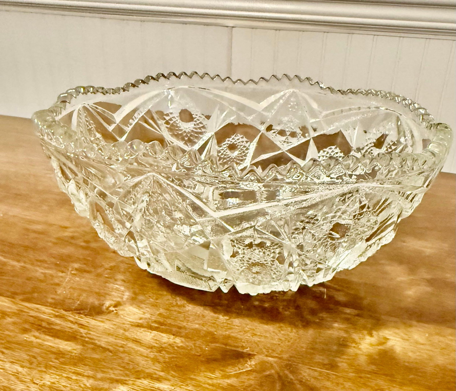 American Brilliant Cut Glass Bowl - 6
