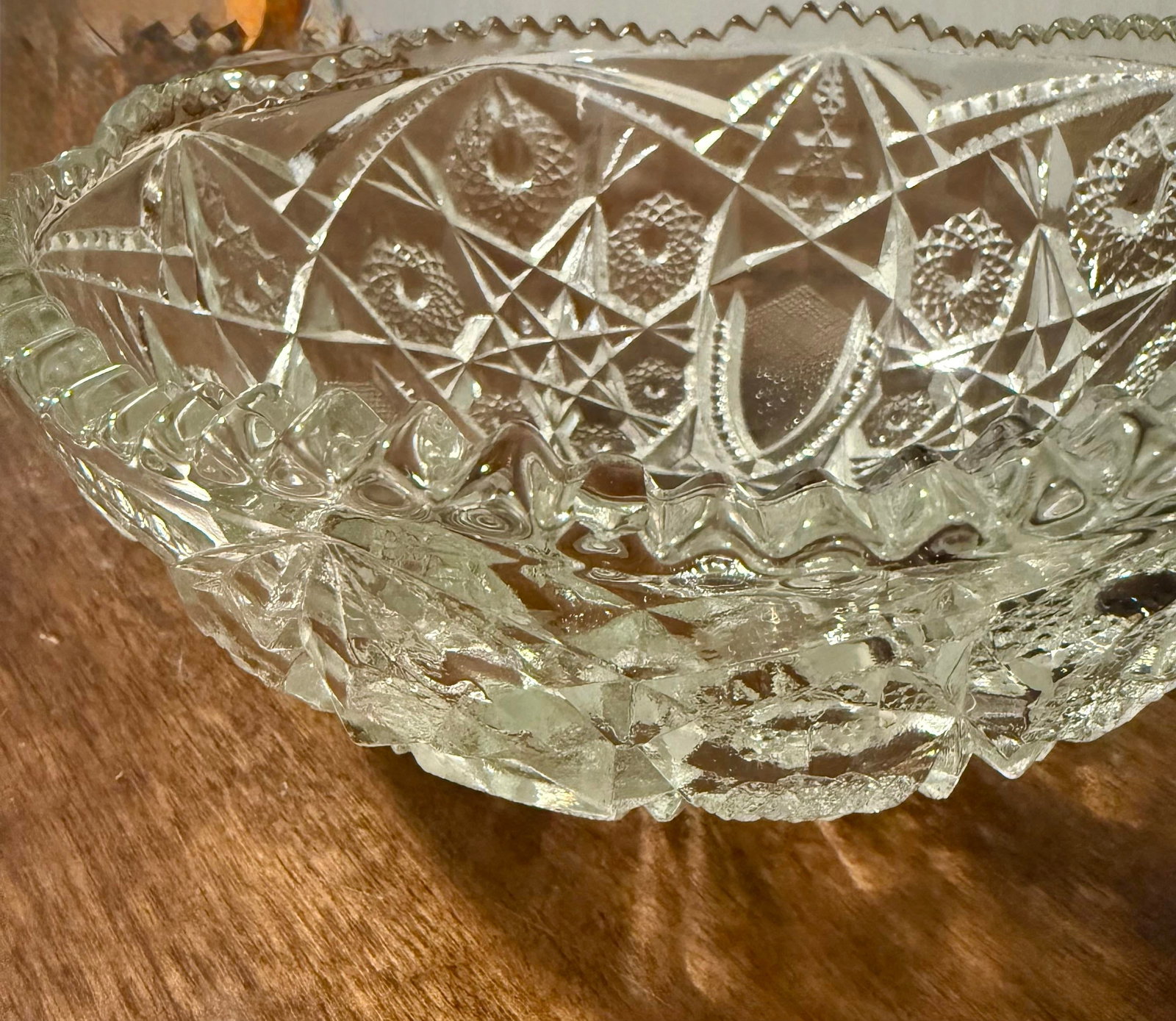 American Brilliant Cut Glass Bowl - 7