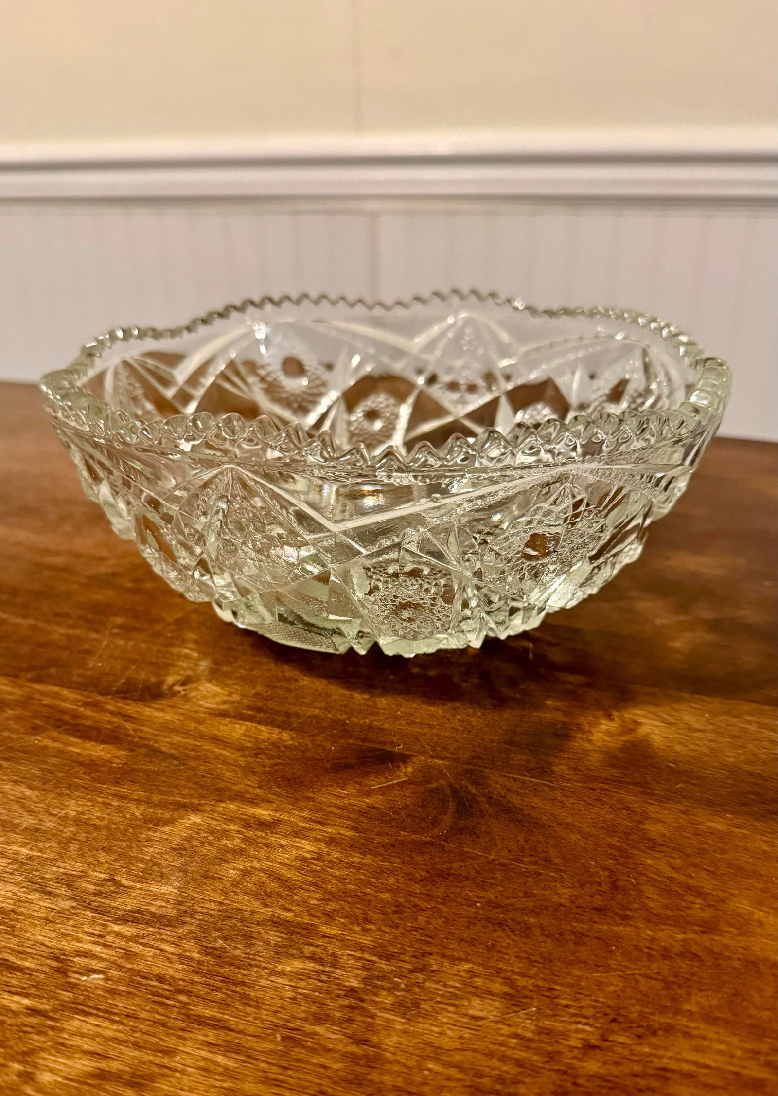 American Brilliant Cut Glass Bowl - 9