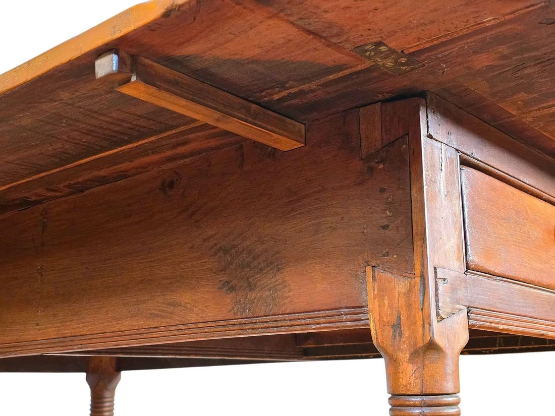 Mid 19th Century French Provincial Louis Philippe Period Fruitwood Drop-Leaf Table - 15