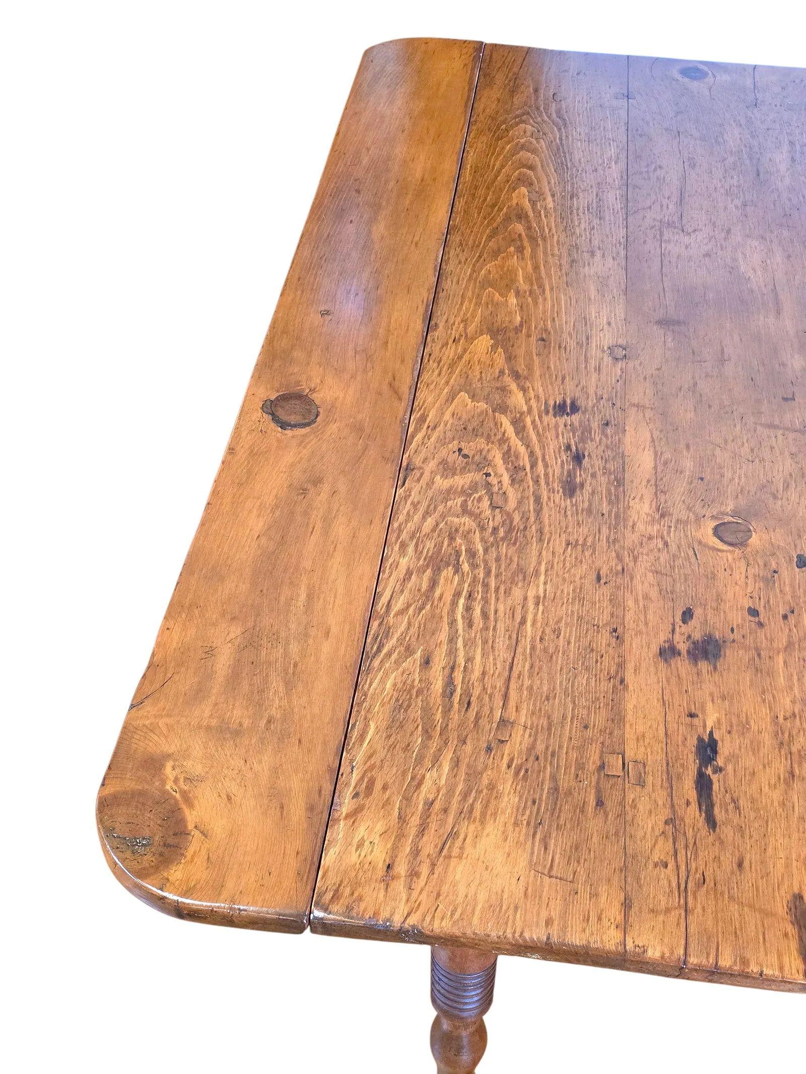 Mid 19th Century French Provincial Louis Philippe Period Fruitwood Drop-Leaf Table - 16