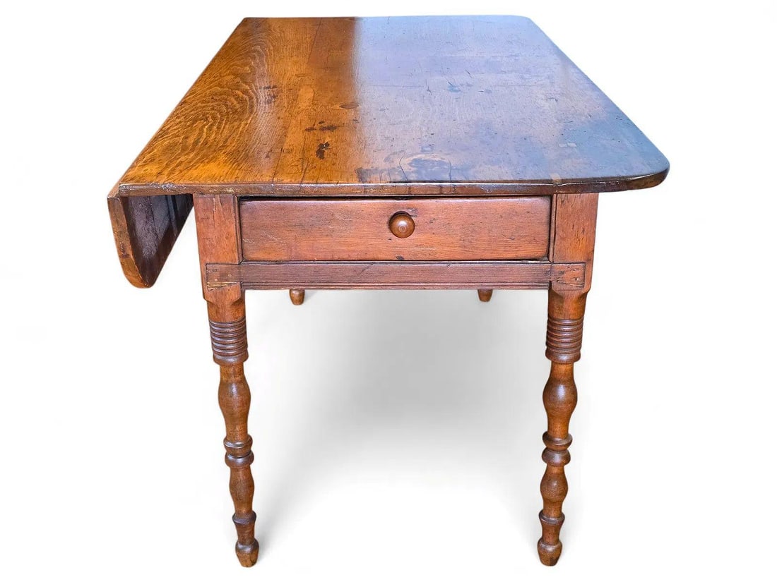 Mid 19th Century French Provincial Louis Philippe Period Fruitwood Drop-Leaf Table - 2