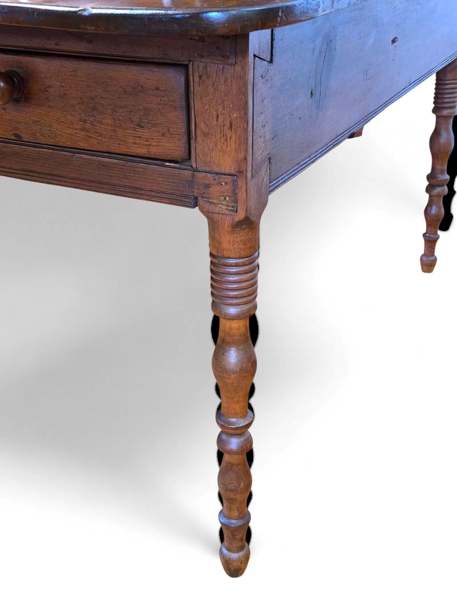 Mid 19th Century French Provincial Louis Philippe Period Fruitwood Drop-Leaf Table - 6