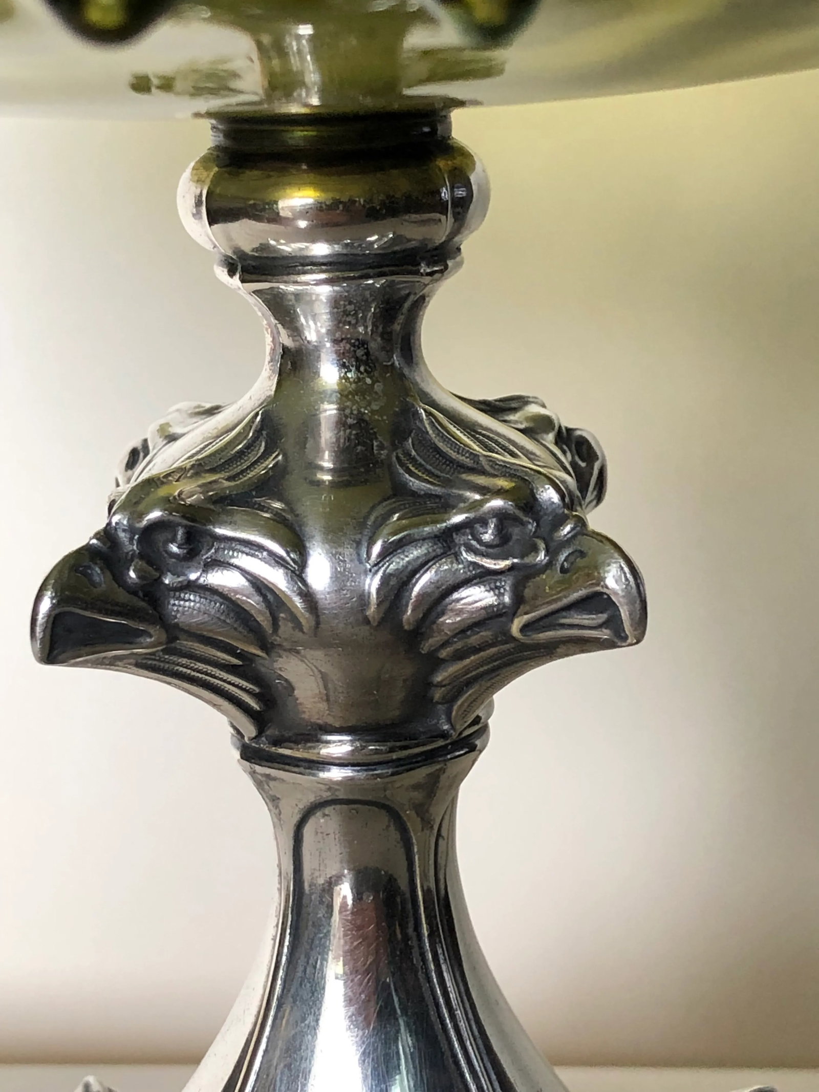 Antique Austrian Loetz-Style Art Glass Centerpiece With 800 Silver Pegasus Mount - 5