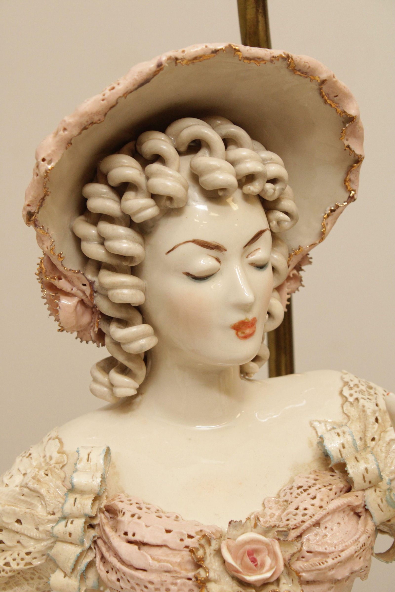 Vintage Porcelain Figurine Table Lamps - A Pair - 11