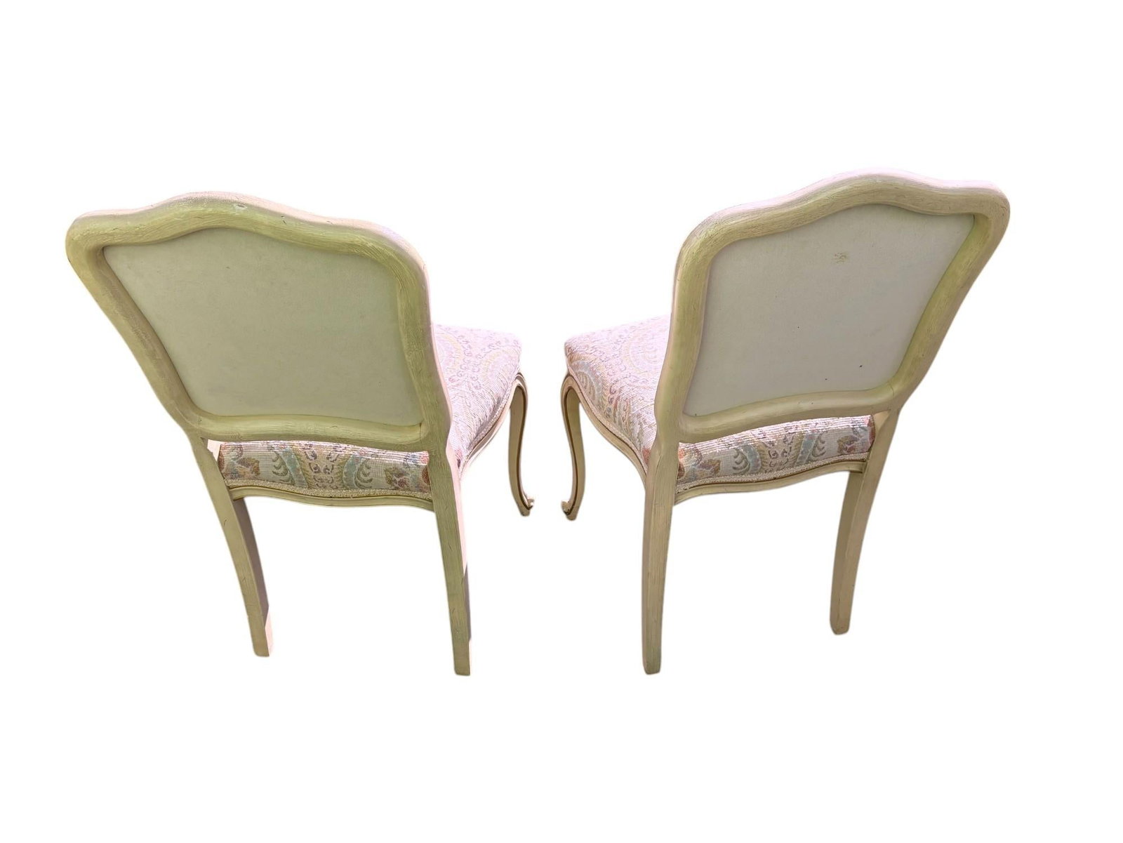 Mid 20th Century Pair of Drexel Attributed Louis XV French Provincial Side Chairs - 4