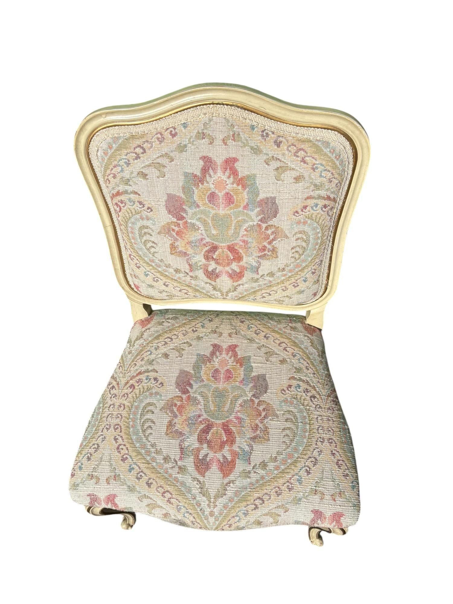 Mid 20th Century Pair of Drexel Attributed Louis XV French Provincial Side Chairs - 5