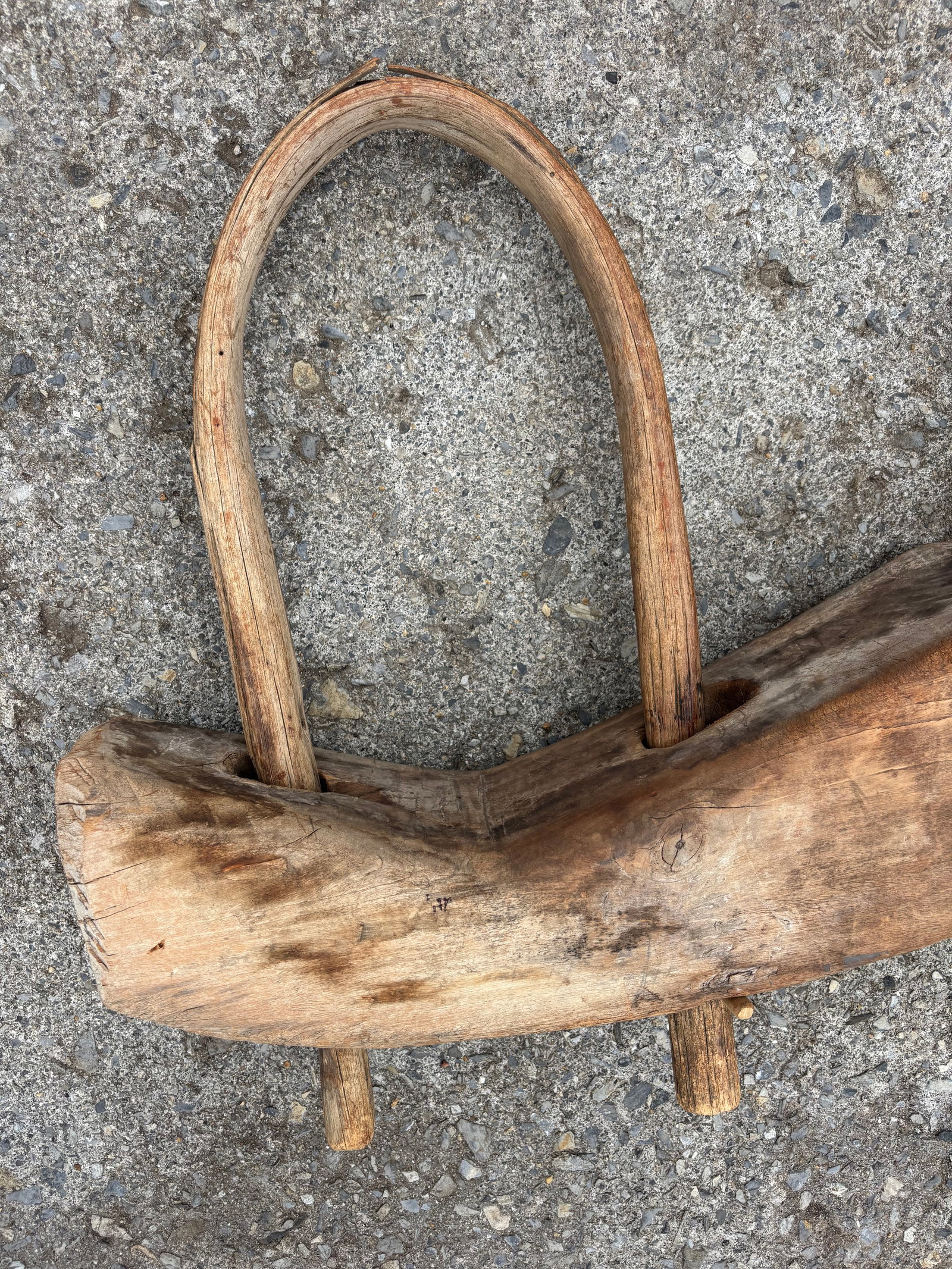 Antique Double Oxen Yoke Solid Iron Hardware - 8