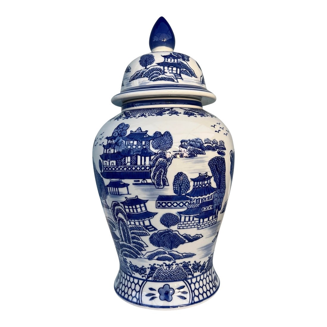 Vintage Chinese Asian Lidded Ginger Jar (1 of 6)