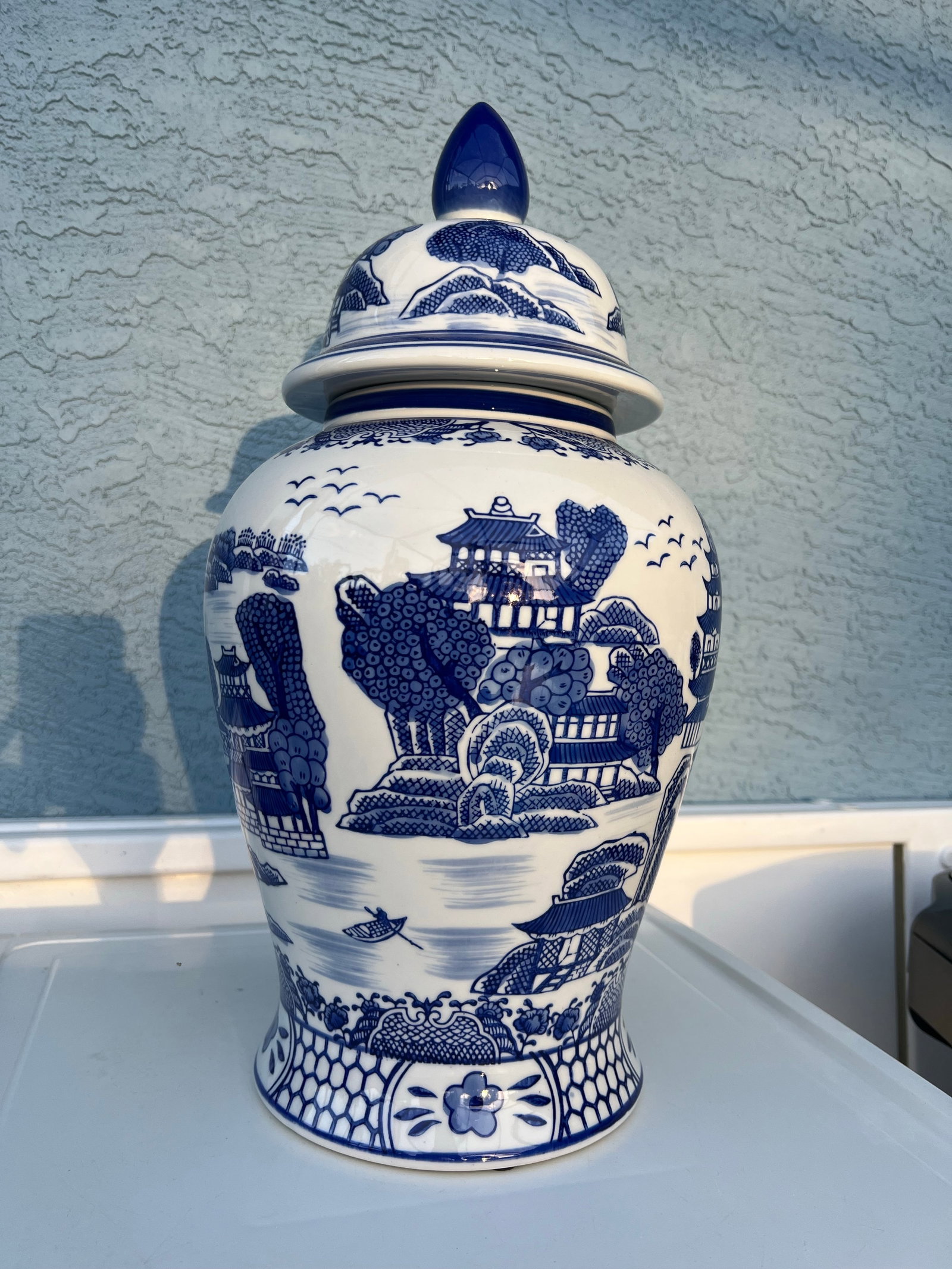 Vintage Chinese Asian Lidded Ginger Jar - 4