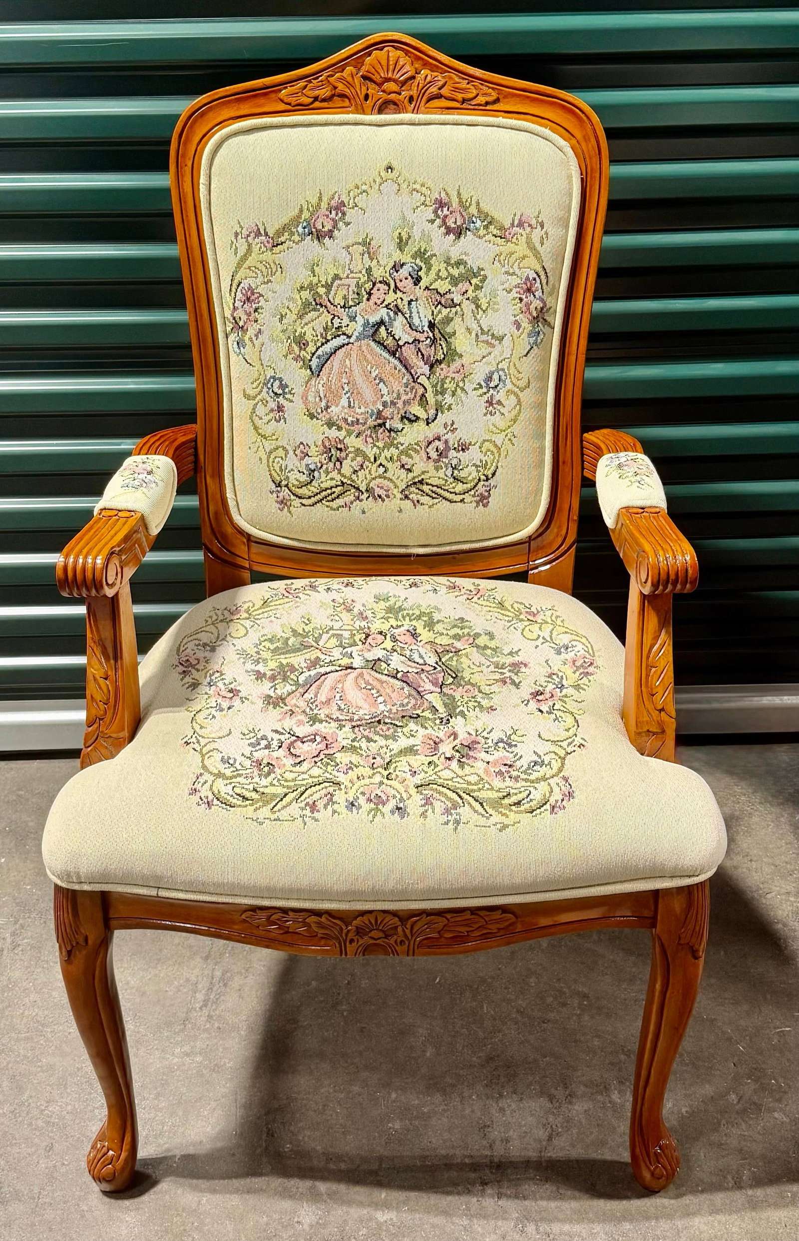 Late 20th Century Louis XV French Provincial Parlor Chair - 10