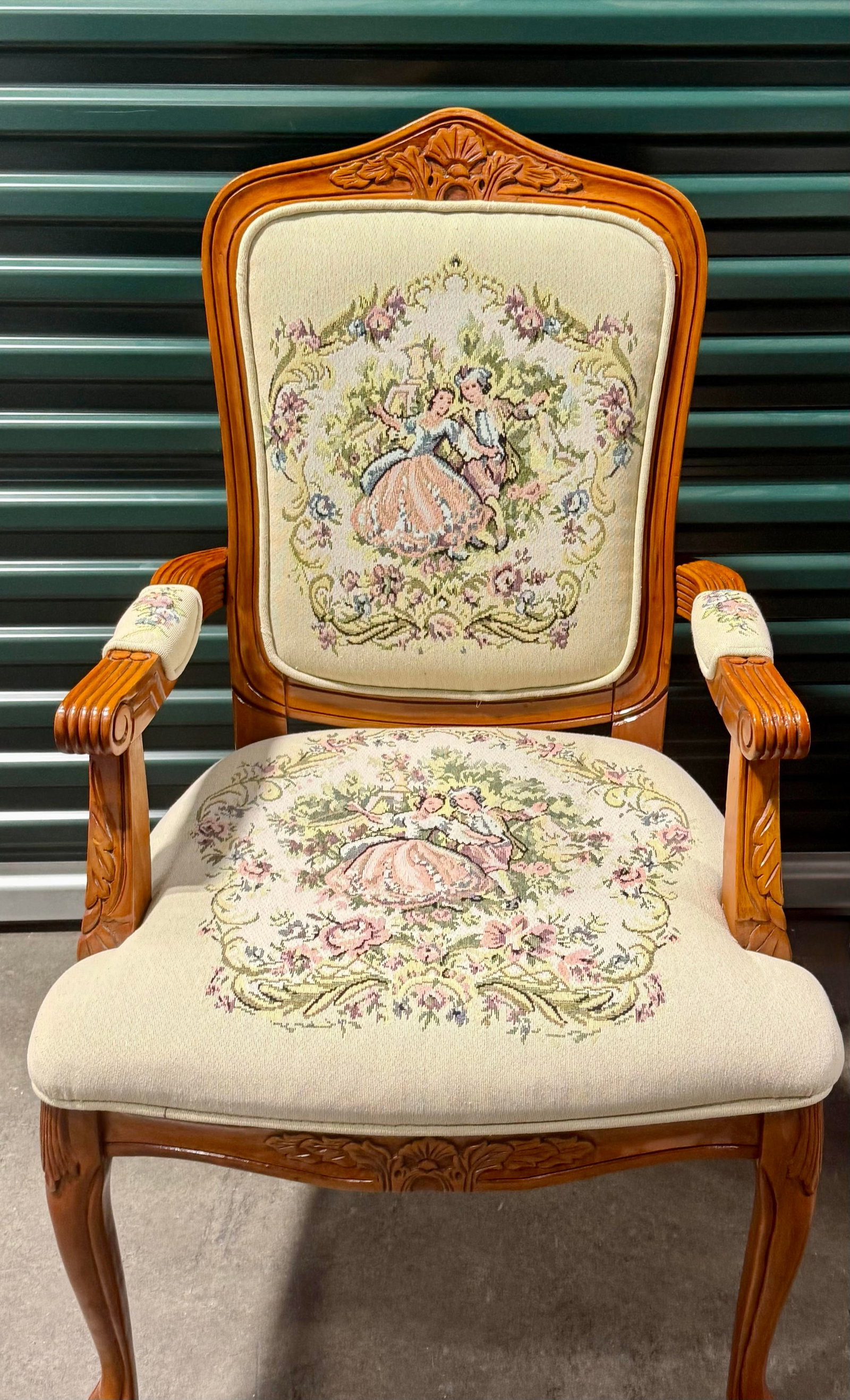 Late 20th Century Louis XV French Provincial Parlor Chair - 12