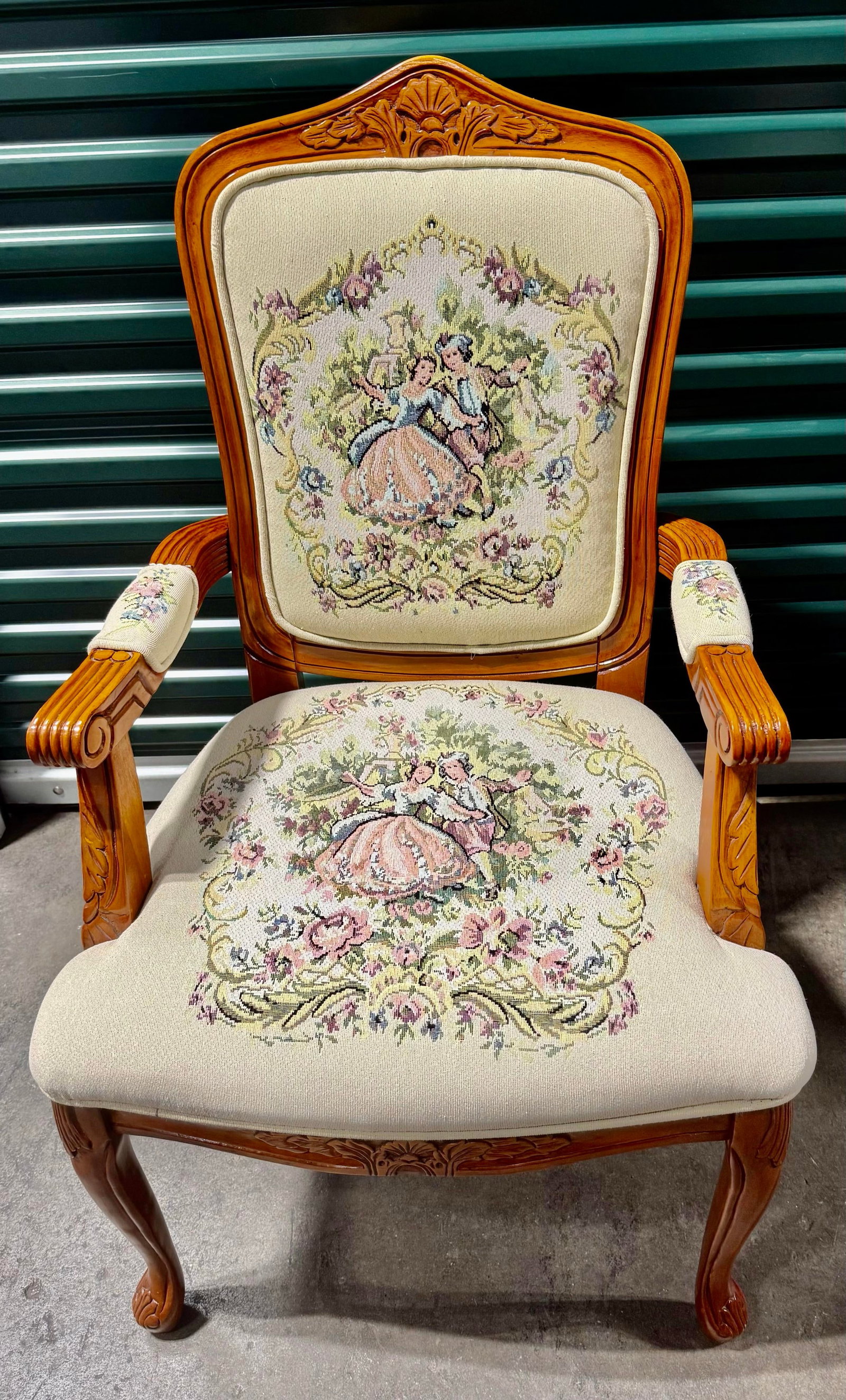 Late 20th Century Louis XV French Provincial Parlor Chair - 4