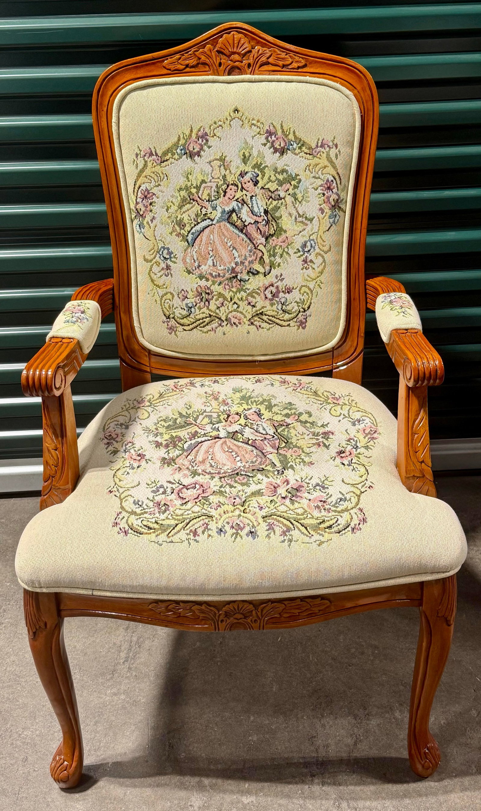 Late 20th Century Louis XV French Provincial Parlor Chair - 8