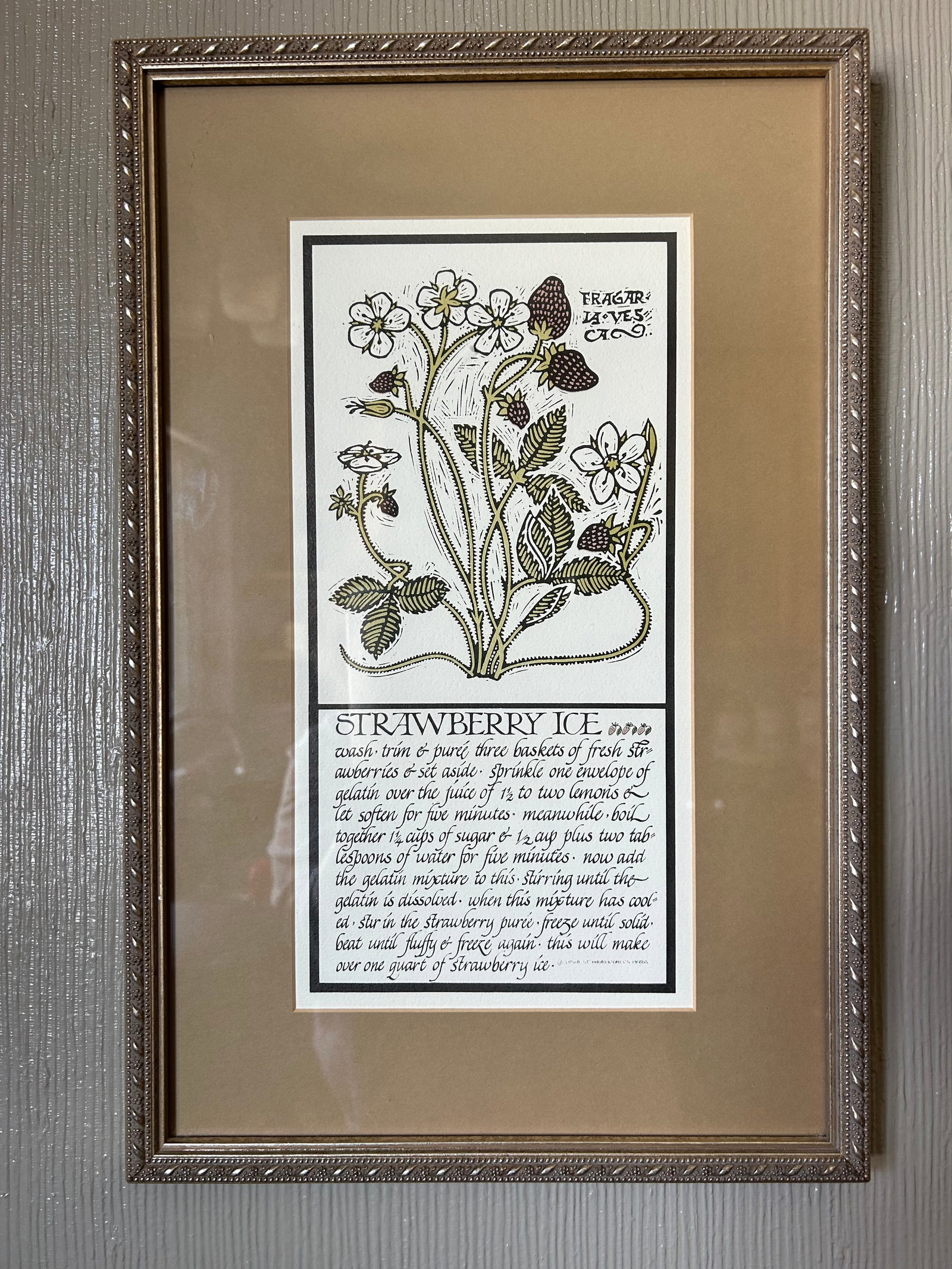 Mid-Century Calligraphed Recipes - Set of 13 - 2