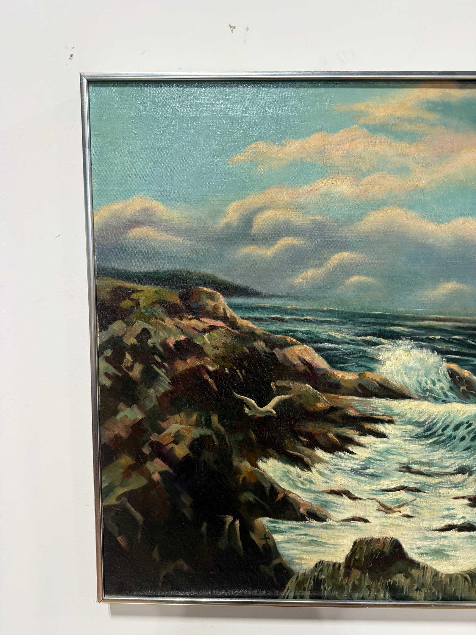 Martin J. Murray (American, 1908–1997) "Incoming Fog, Maine Coast" 1977 - 3