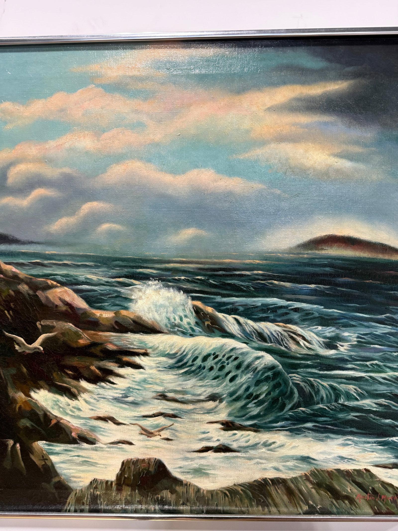 Martin J. Murray (American, 1908–1997) "Incoming Fog, Maine Coast" 1977 - 5
