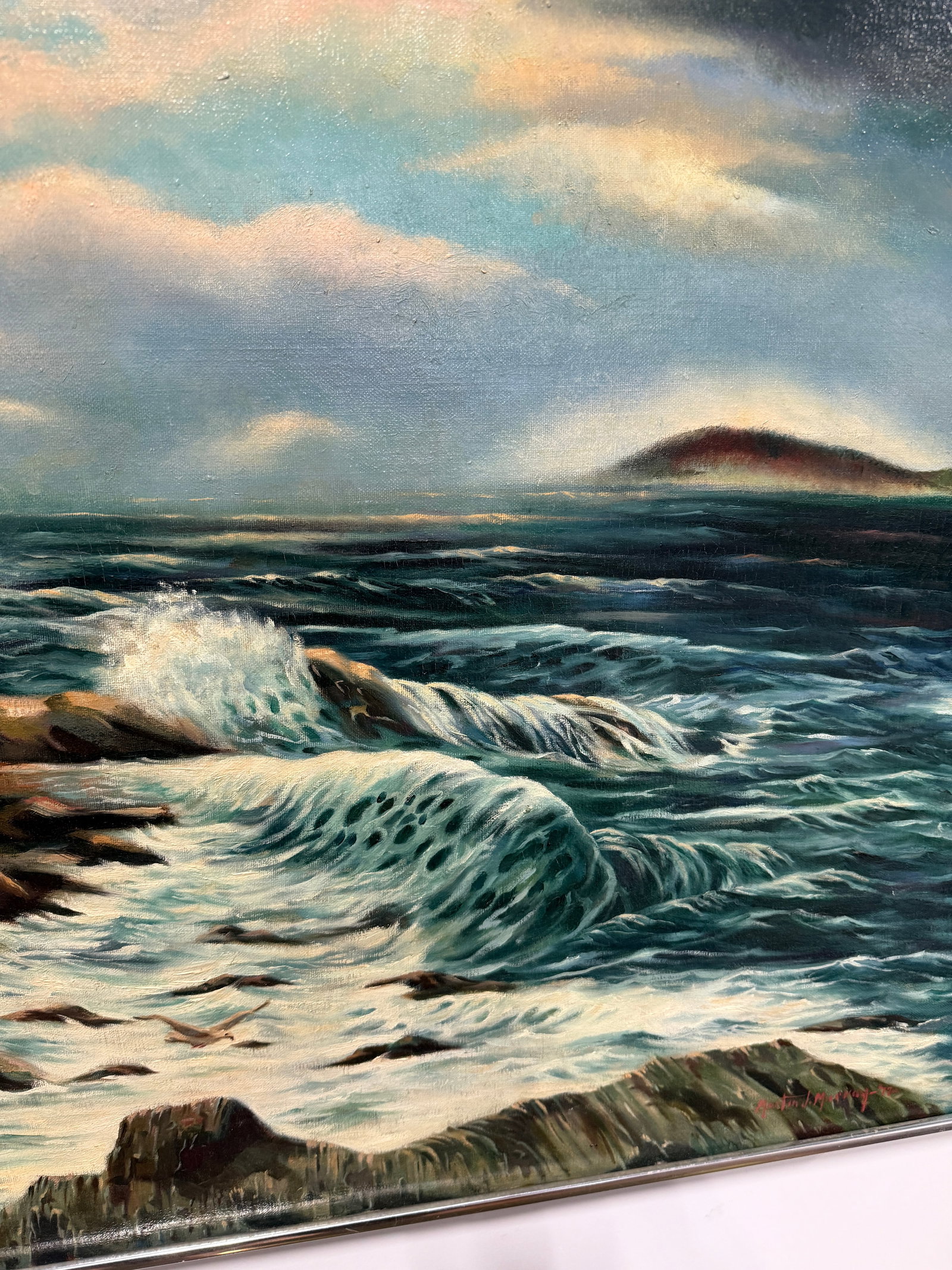 Martin J. Murray (American, 1908–1997) "Incoming Fog, Maine Coast" 1977 - 9