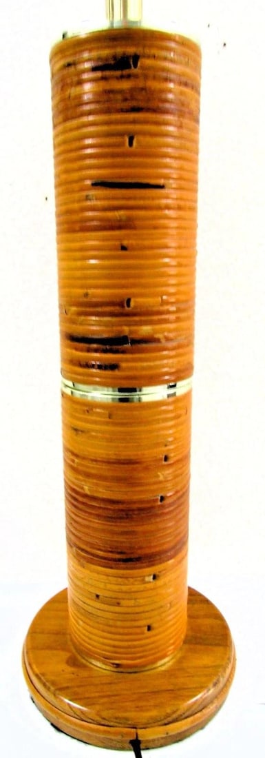 Vintage Pencil Reed and Brass Table Lamp in the Style of Gabriella Crespi, 1960s - 8