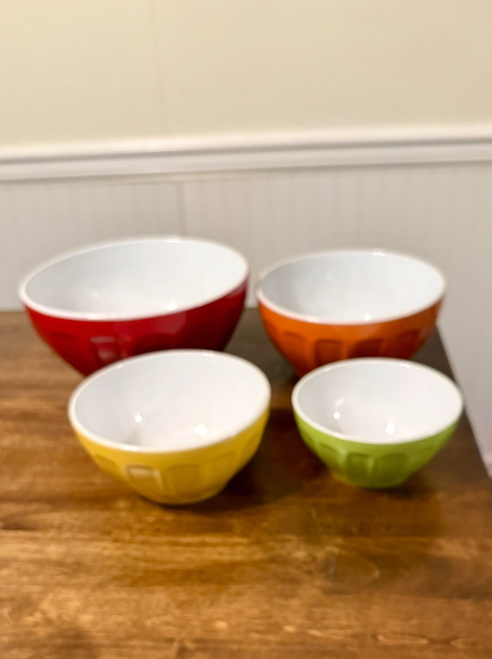 1990s Modern Colorful Ribbed Nesting Bowls - Set of 4 - 5