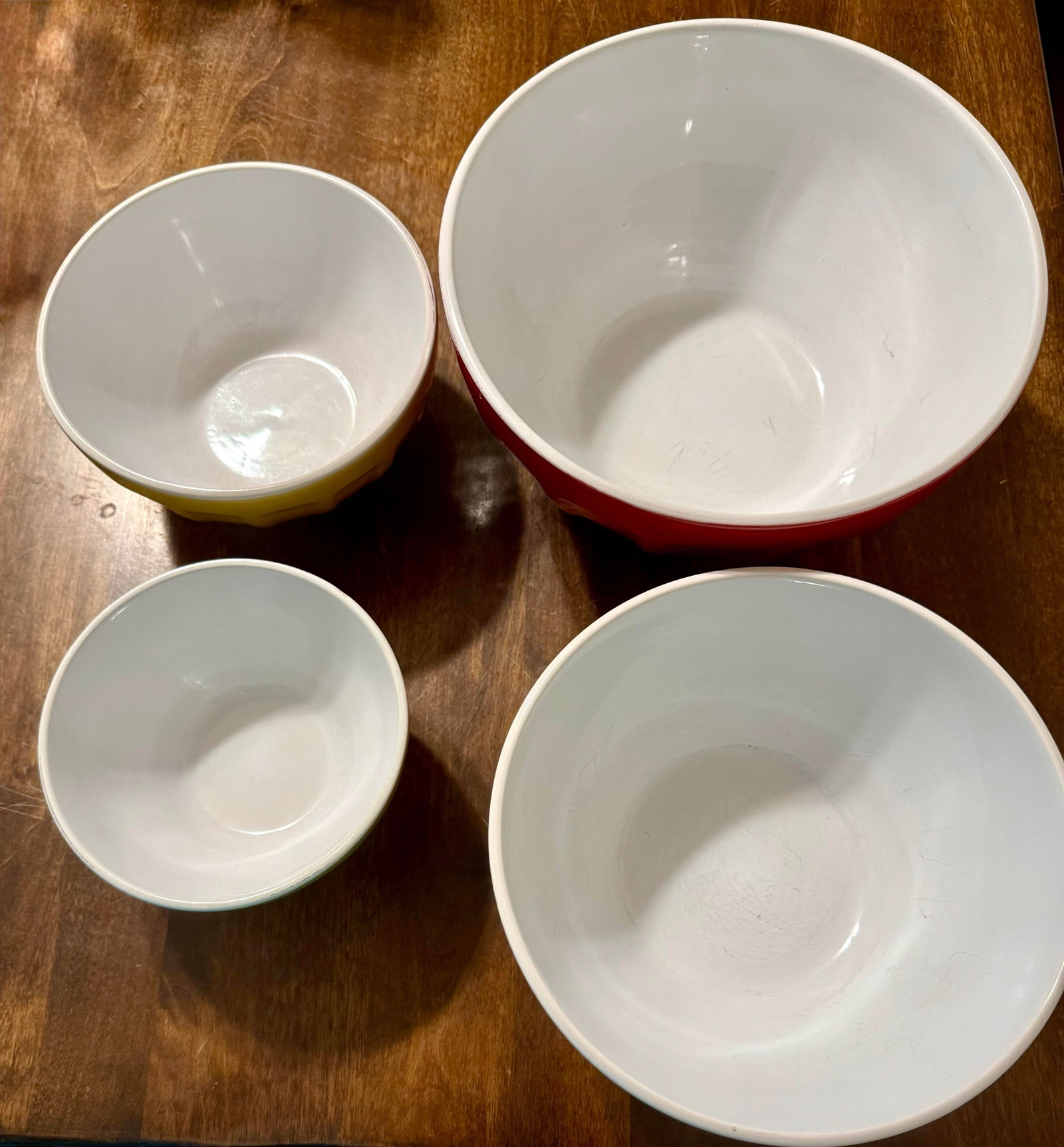 1990s Modern Colorful Ribbed Nesting Bowls - Set of 4 - 8