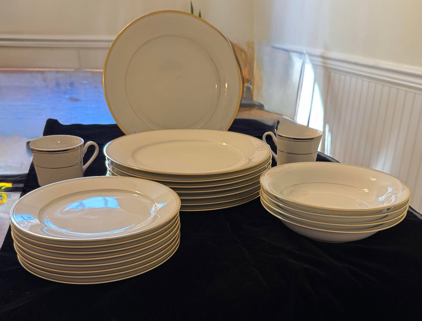 Mid 20th Century Noritake China Goldart Dishes - 22pcs - 3