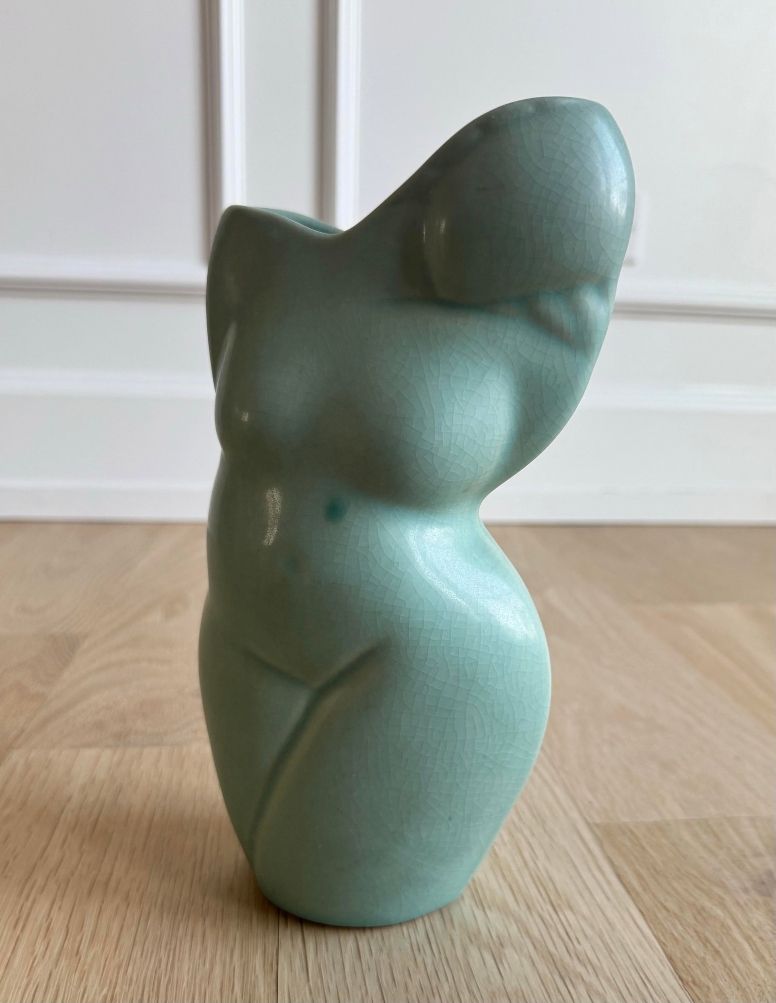 Vintage Donna Polseno Sculptural Ceramic Female Form Vase - 2