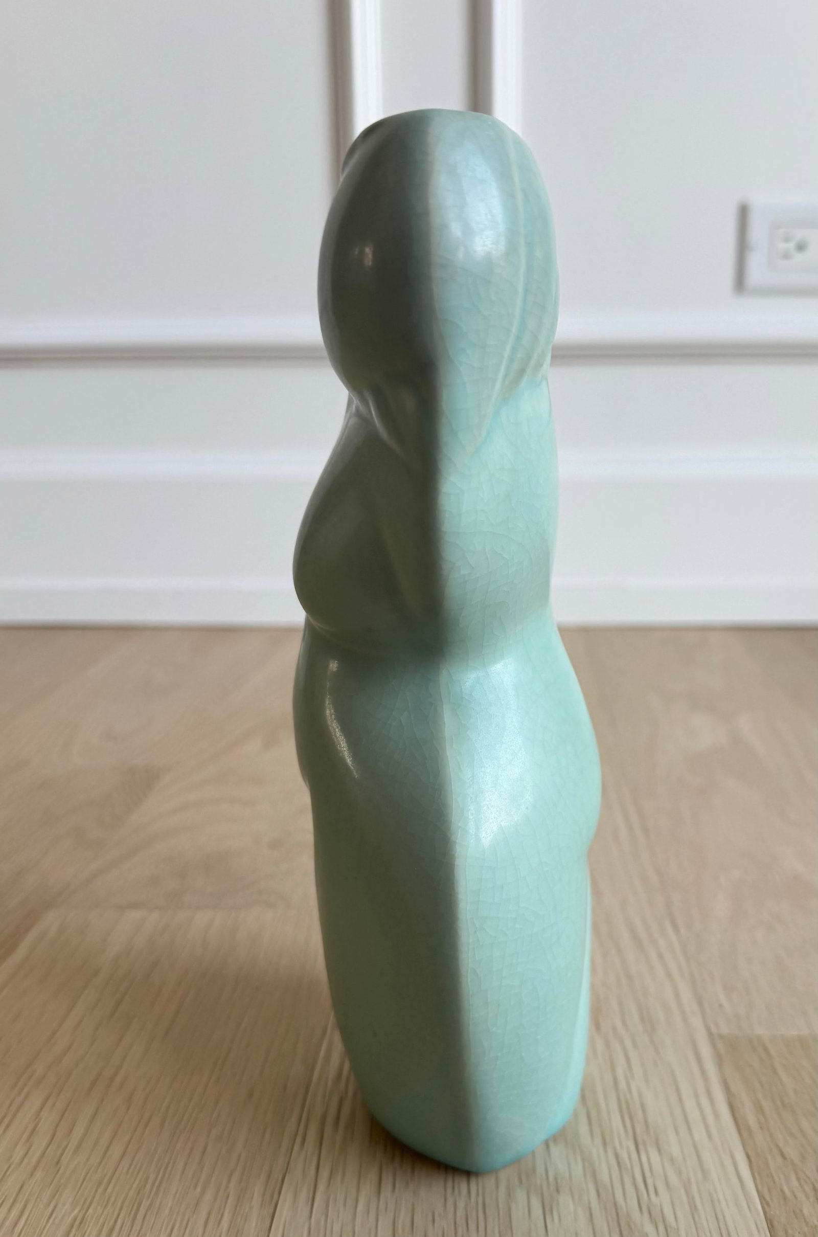 Vintage Donna Polseno Sculptural Ceramic Female Form Vase - 3