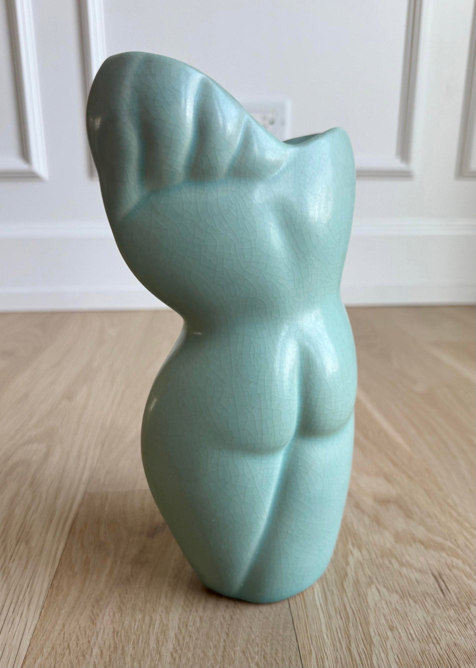 Vintage Donna Polseno Sculptural Ceramic Female Form Vase - 4