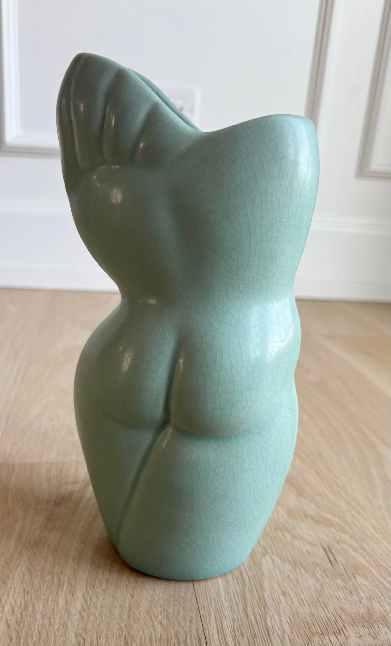 Vintage Donna Polseno Sculptural Ceramic Female Form Vase - 5