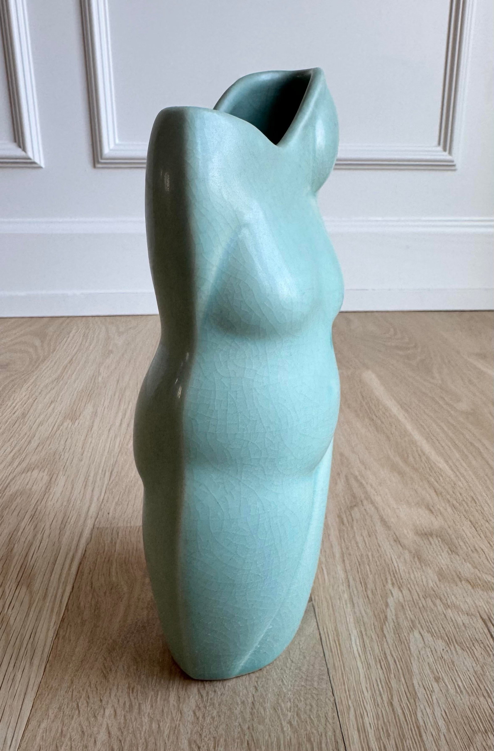 Vintage Donna Polseno Sculptural Ceramic Female Form Vase - 6