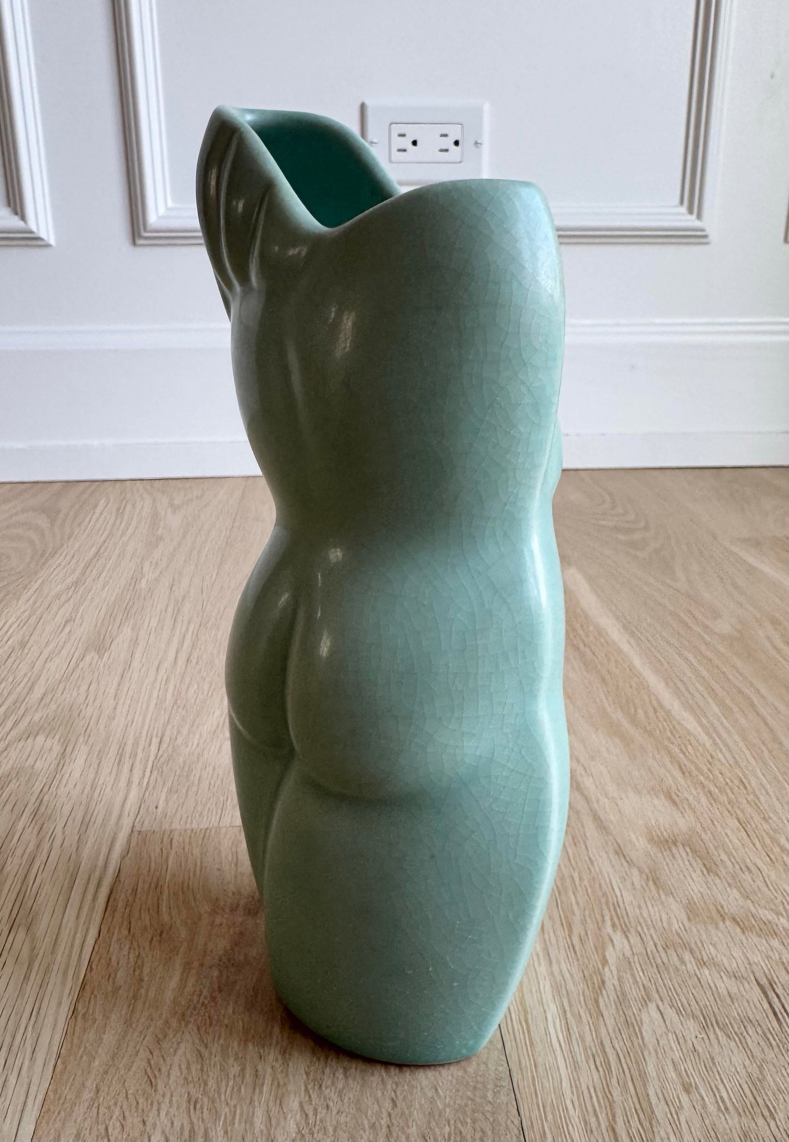 Vintage Donna Polseno Sculptural Ceramic Female Form Vase - 7