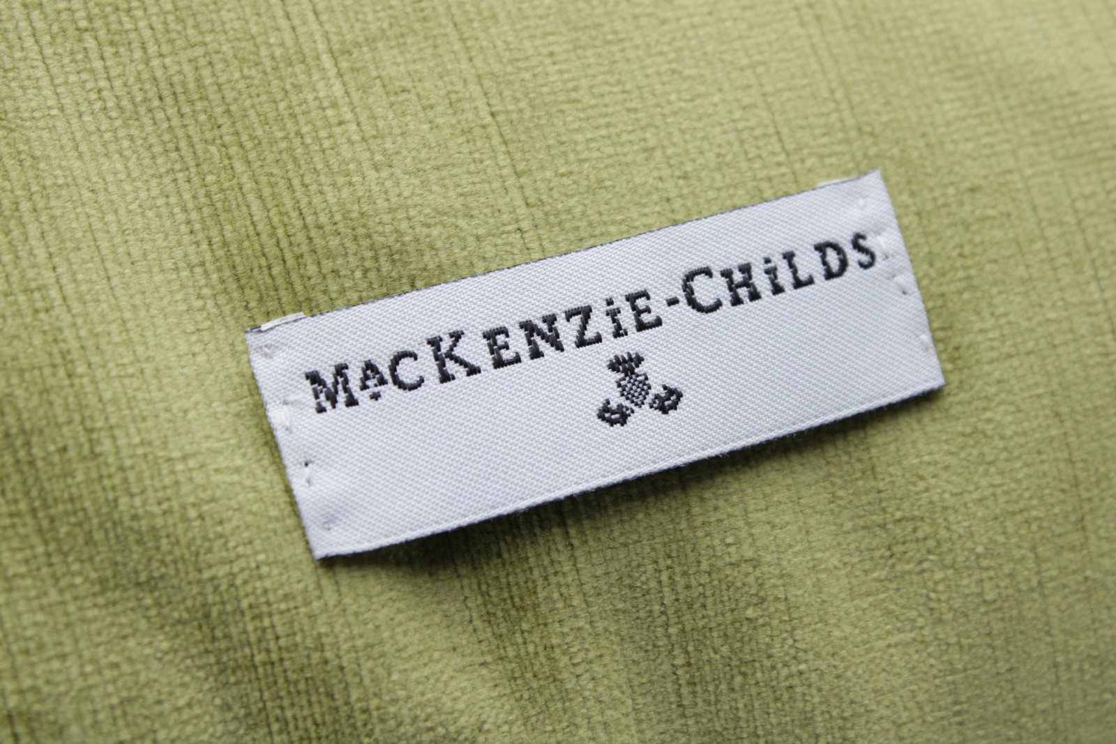 Pair Mackenzie Childs Square Decorative Throw Pillow - 11