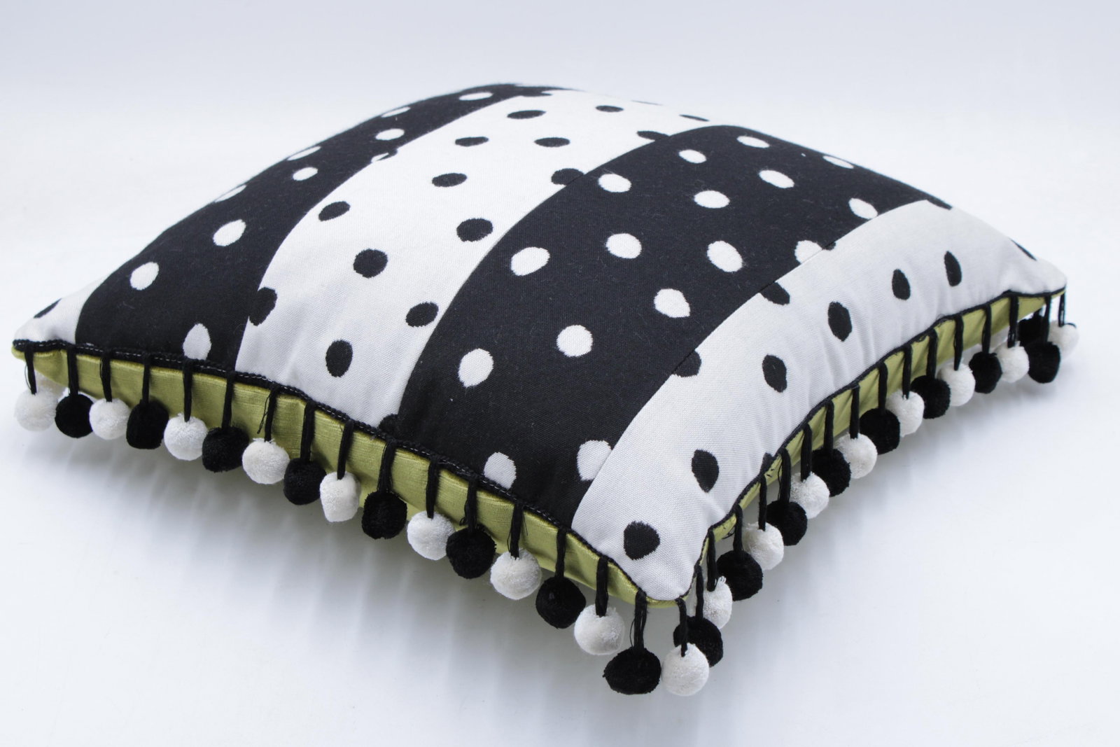 Pair Mackenzie Childs Square Decorative Throw Pillow - 5