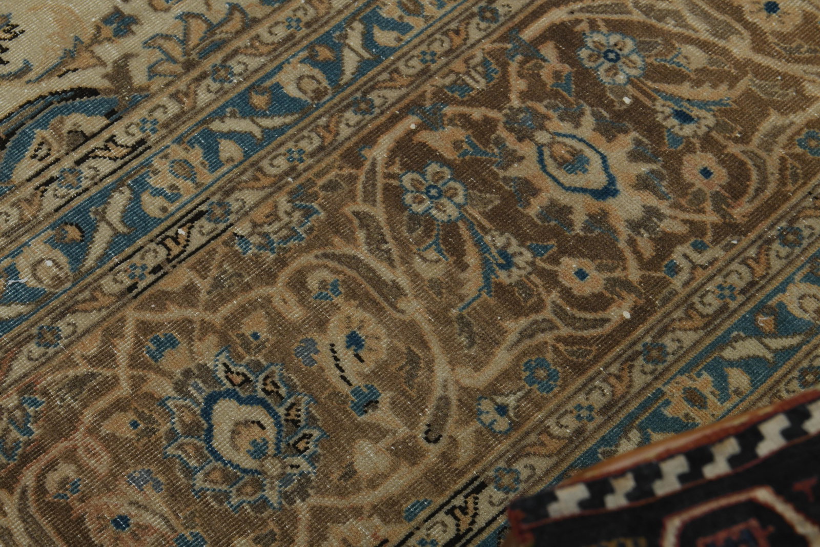 1970s Vintage Persian Handknotted Wool Orange Oversize Area Rug - 5