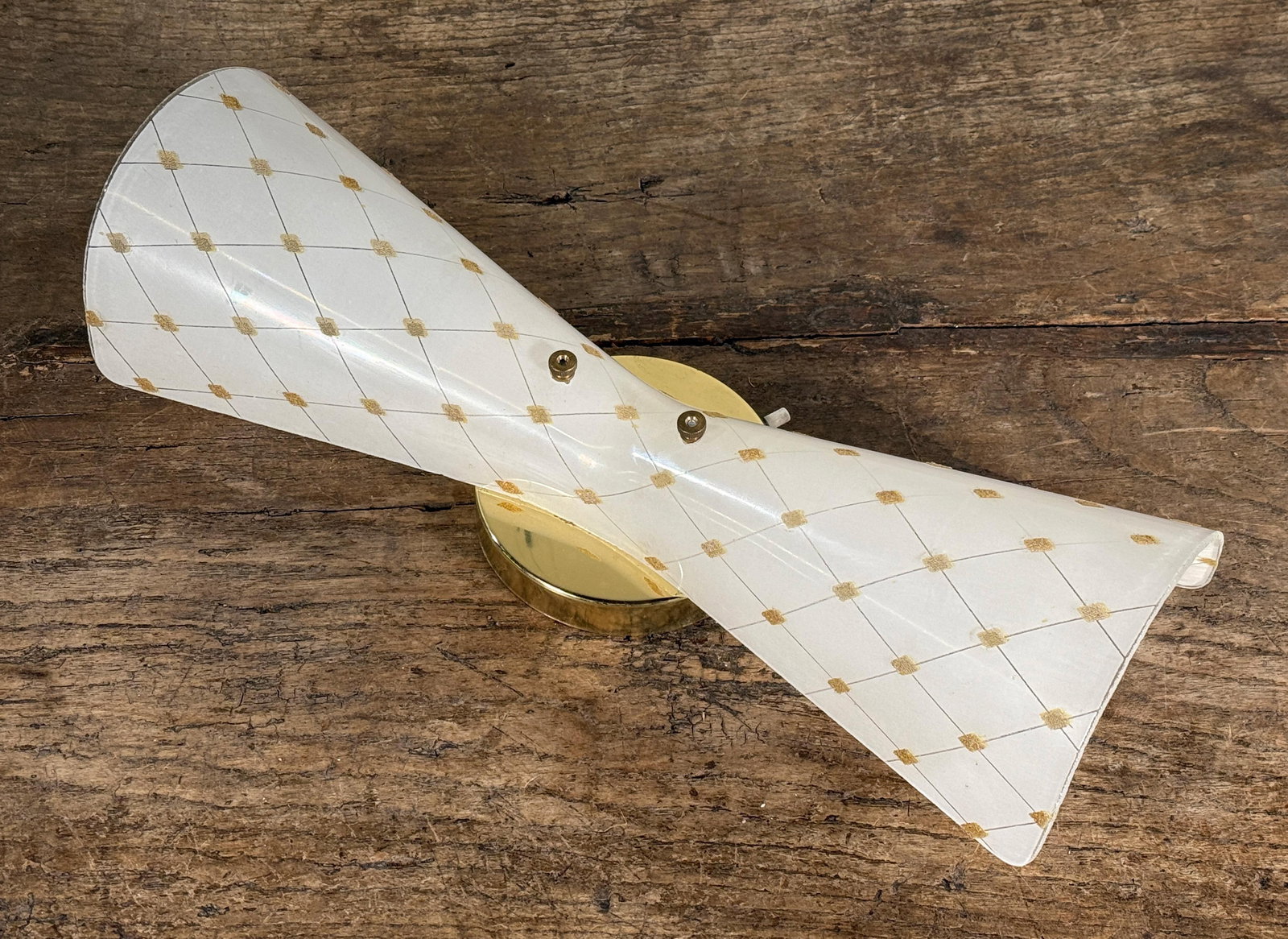 Vintage Mid Century Modern Bowtie Wall Sconce Light Fixture by Moe Lighting - 2
