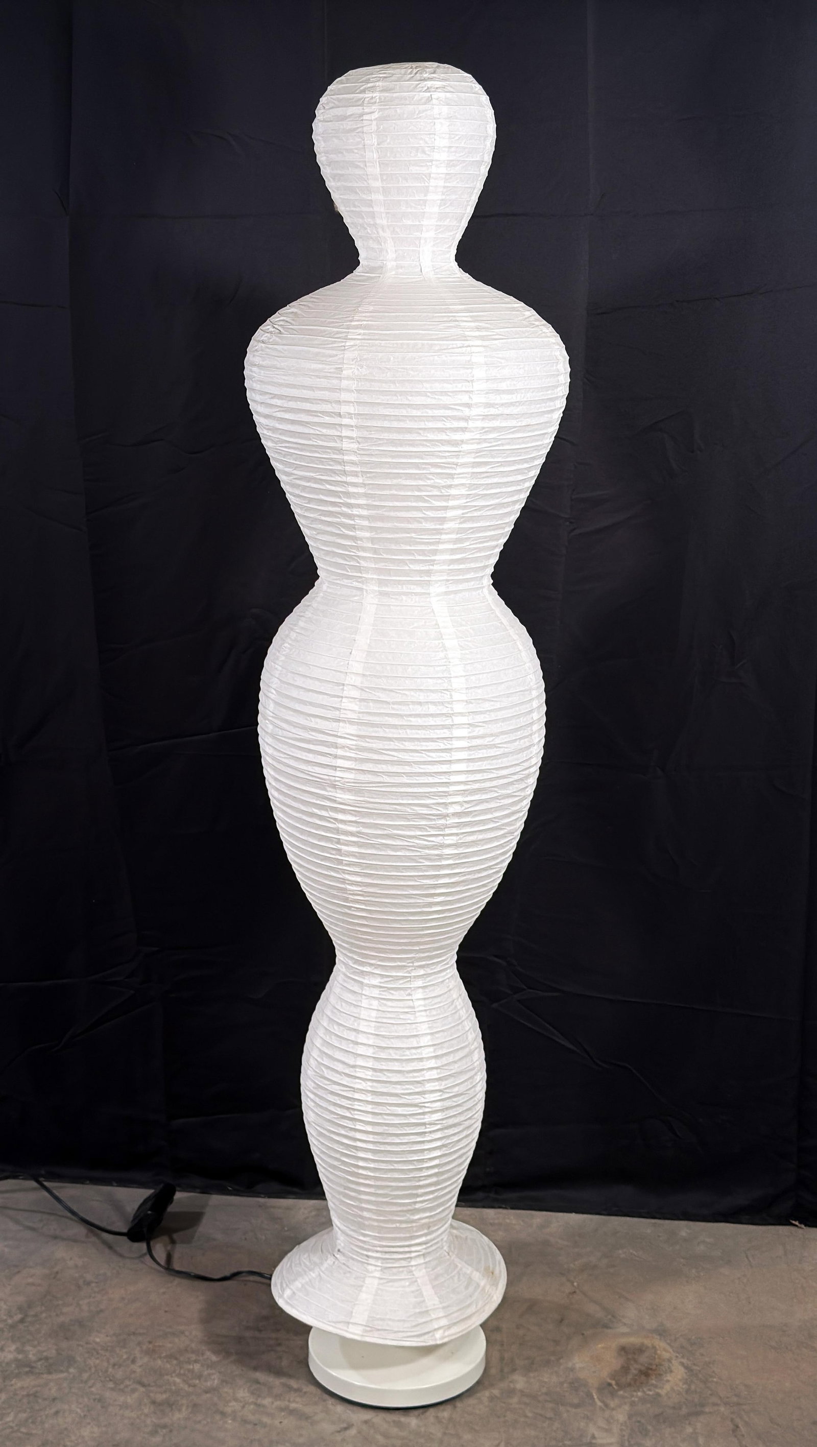 Vintage Ikea Figurative Paper Lantern Floor Lamp in the Female Form - 2